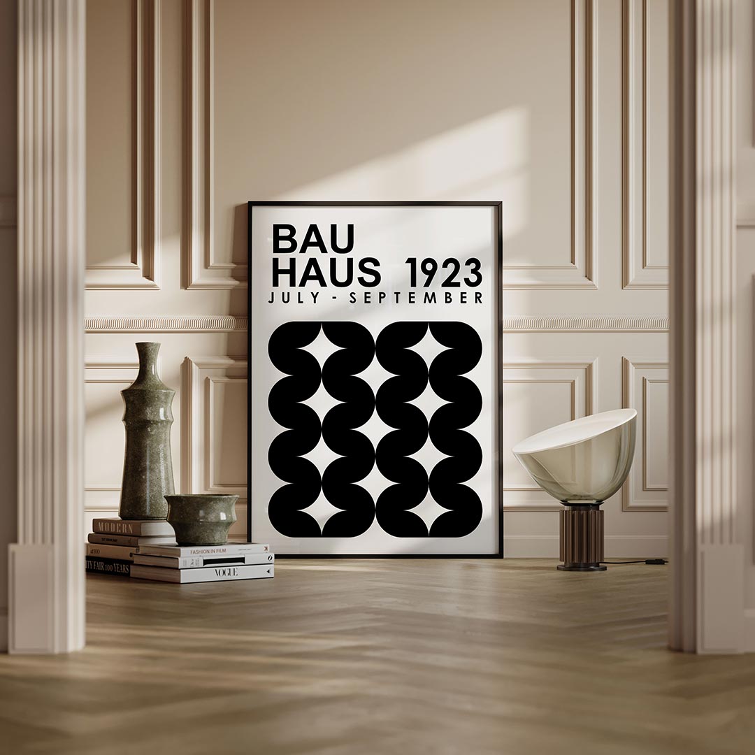 Zwart wit ritme Poster