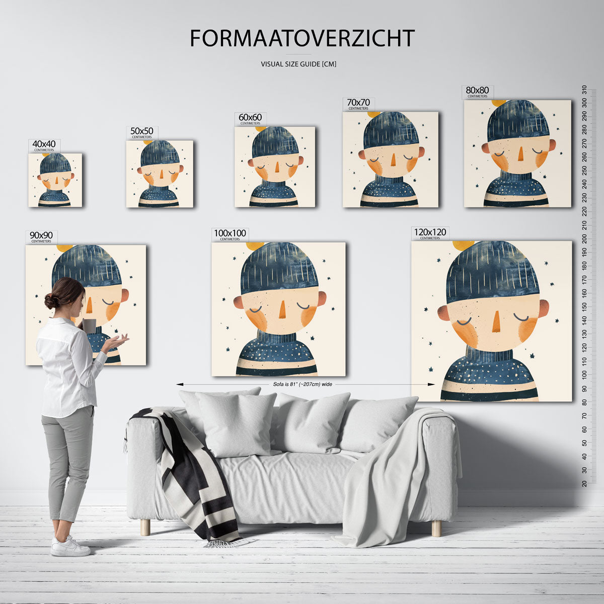 Slapende figuur Poster