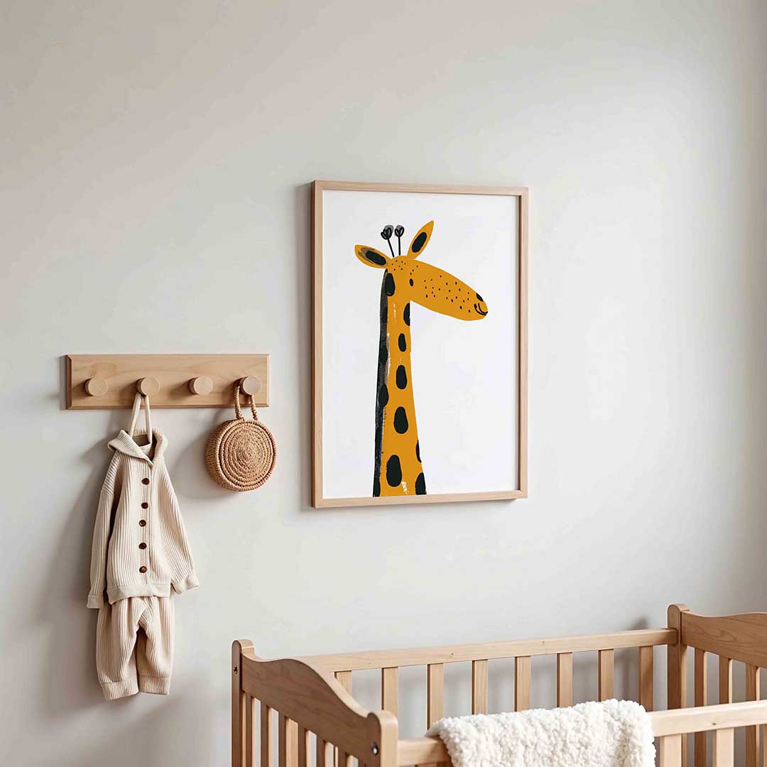 Giraffe illustratie Poster