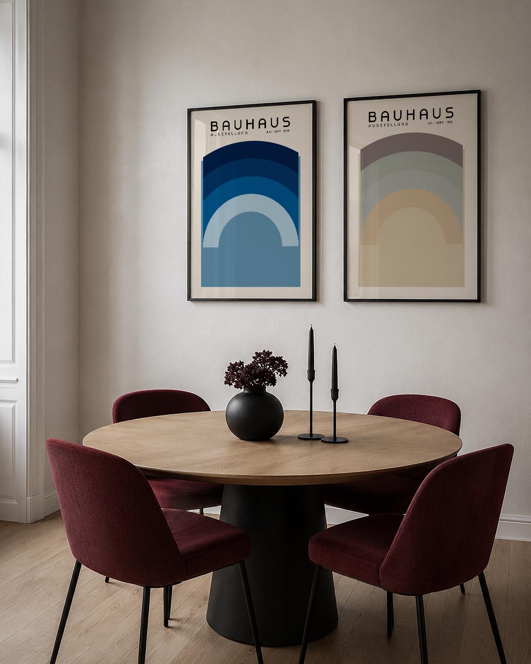 Kleurvlakken boog Posterset
