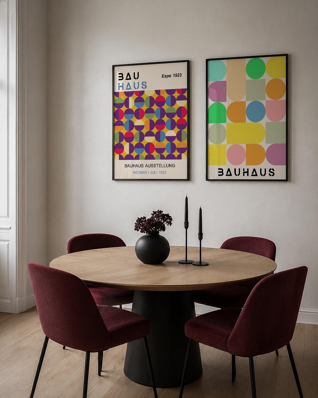 Kleurrijke cirkelpatronen Posterset
