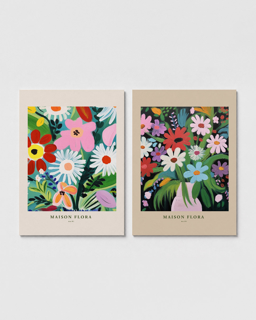 Bloemrijke kleurenpracht Posterset
