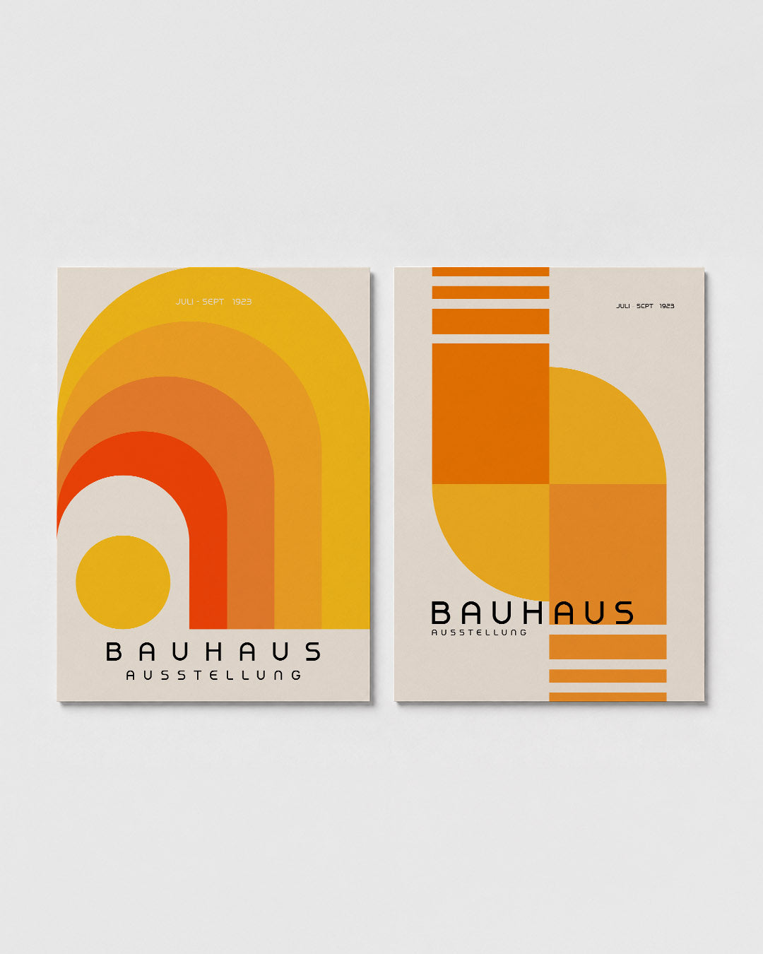 Kleurvolle boogvormen Posterset