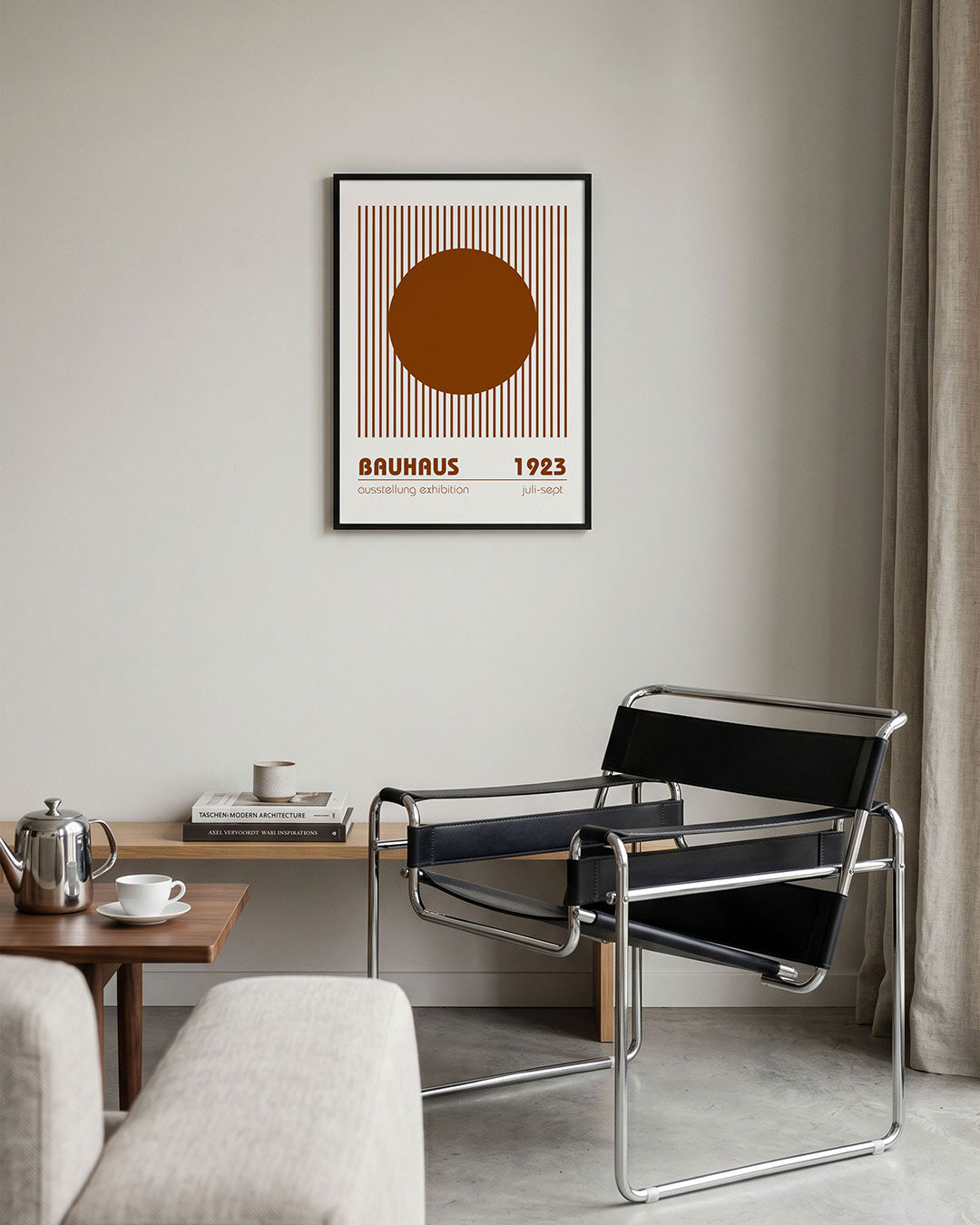 Cirkel en lijnen Poster