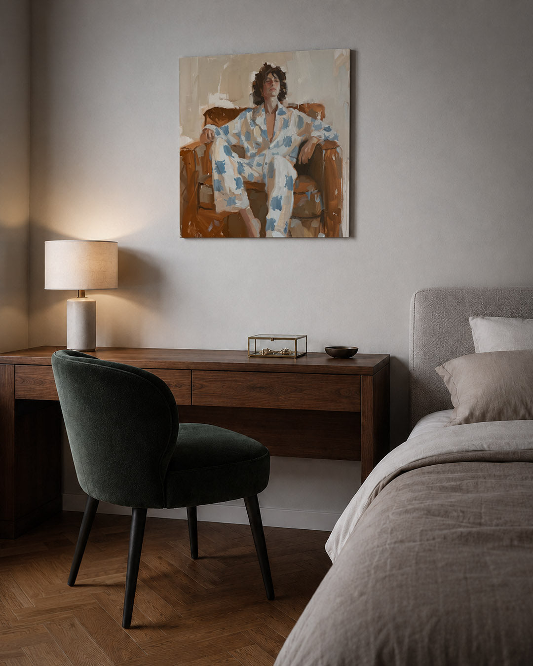 Ontspannen moment Kunstwerk