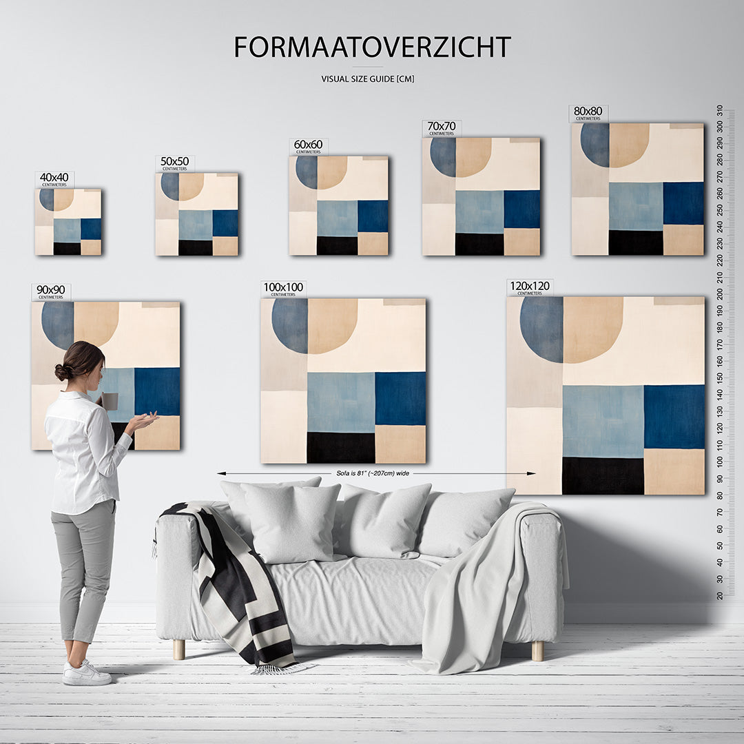 Geometrische vormen Kunstwerk