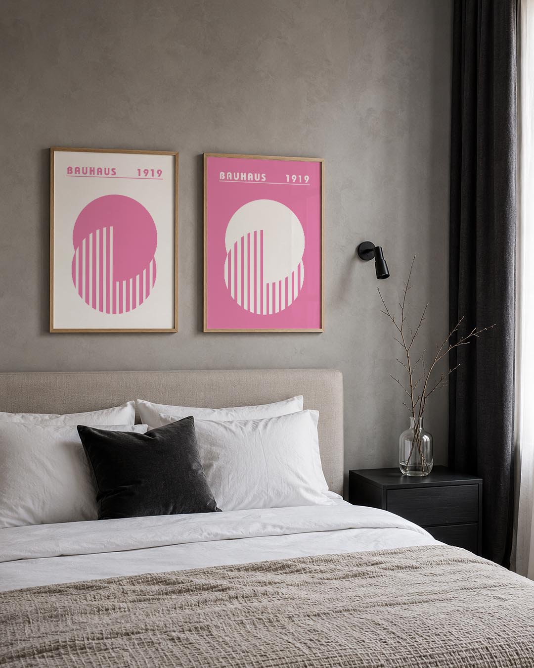 Cirkel en strepen Posterset