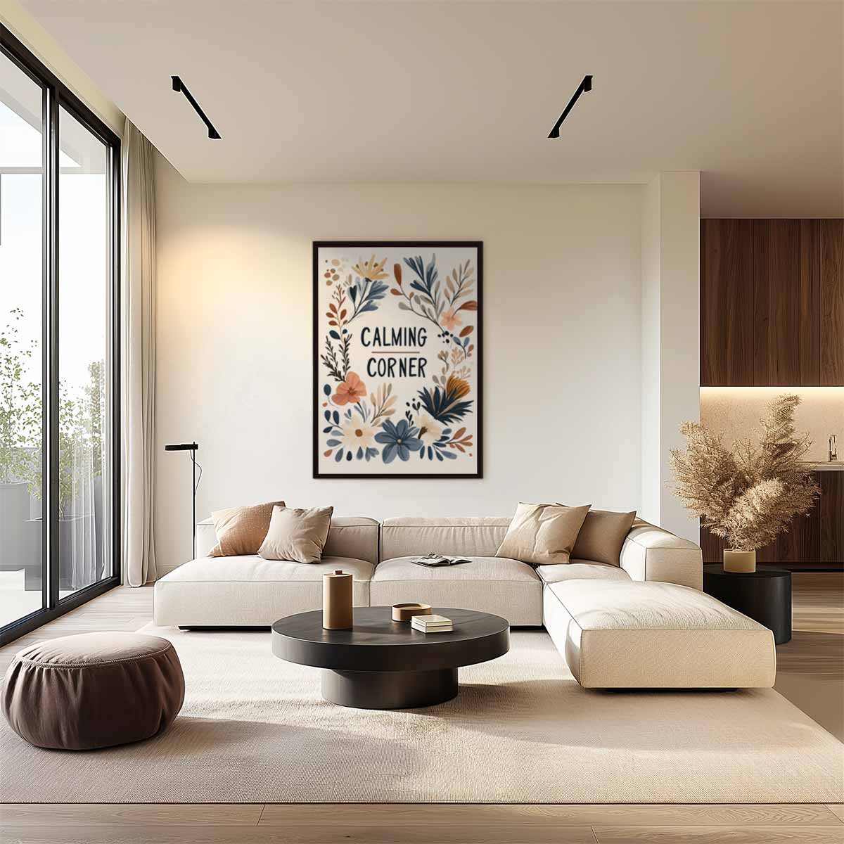 Rustgevende Bloemenpracht Kunstwerk-canvas-dibond-plexiglas-wanddecoratie-WallArtistic