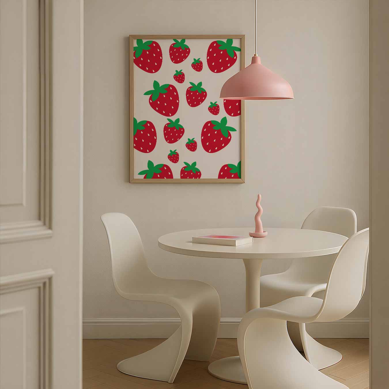 Zoete Aardbeien Behangposter-WallArtistic