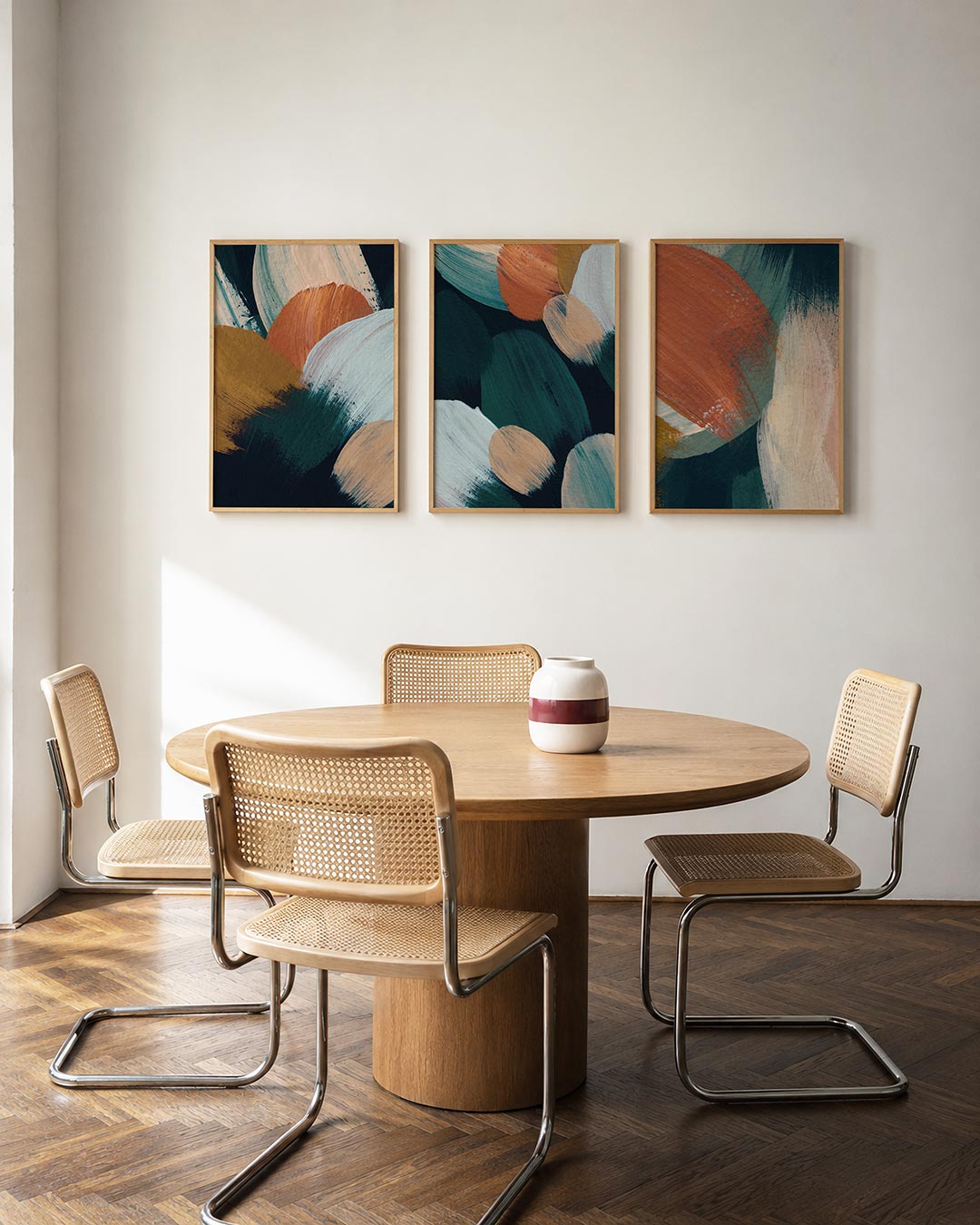 Kleurvlakken en beweging Posterset