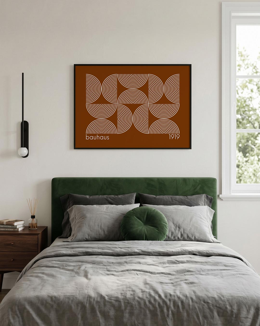 Cirkelritme en lijnen Poster