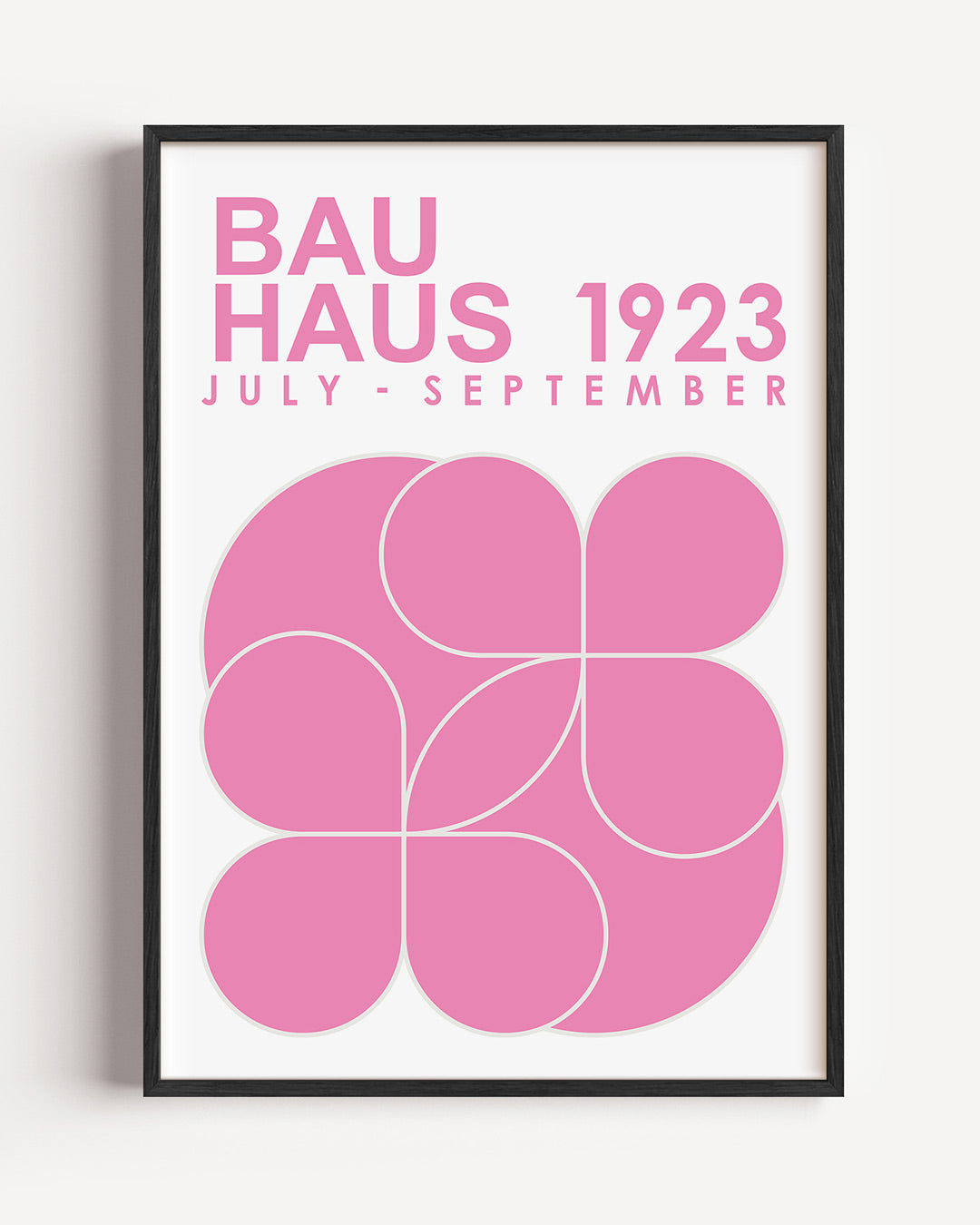 Roze cirkelpatronen Poster