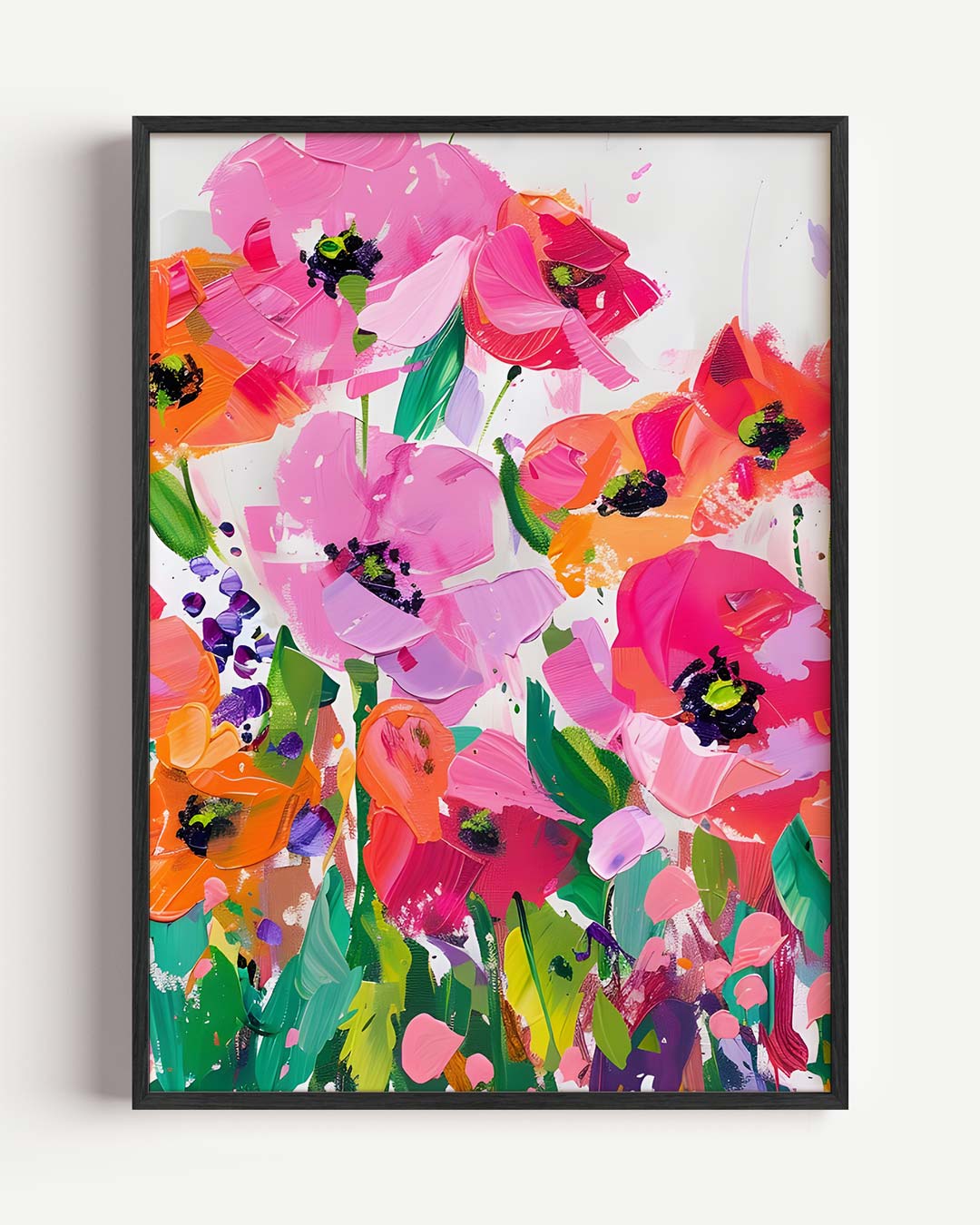 Vrolijke Bloemenexplosie Poster-WallArtistic