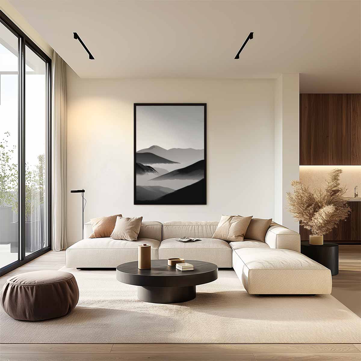 Rustige Berglandschappen Kunstwerk-canvas-dibond-plexiglas-wanddecoratie-WallArtistic