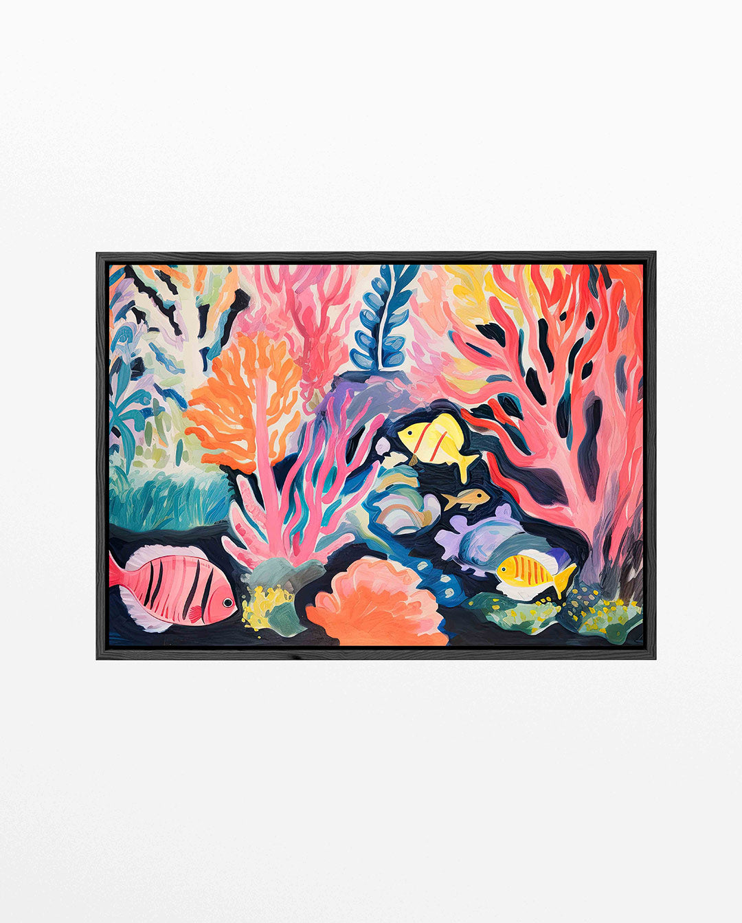 Kleurrijk onderwaterlandschap Kunstwerk