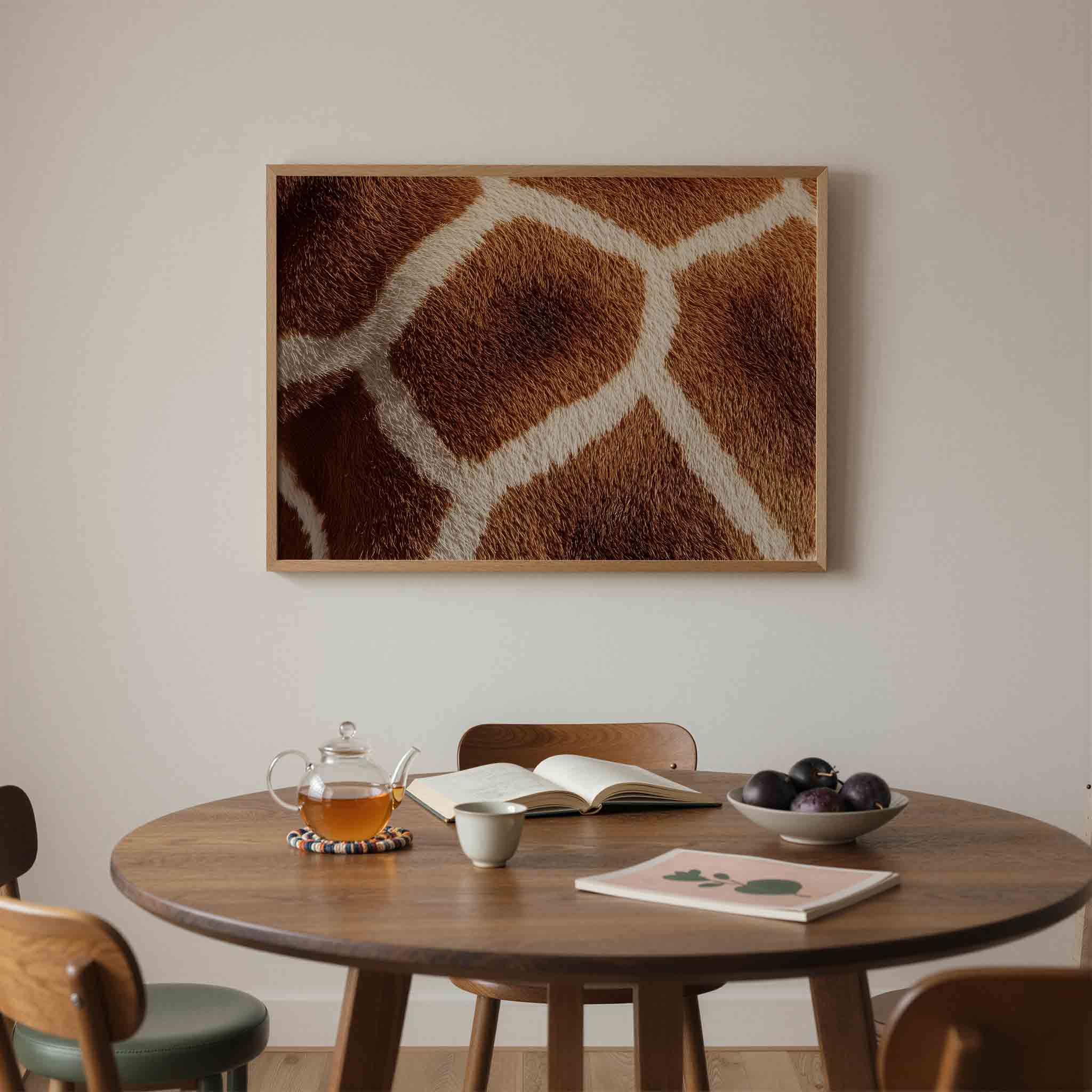 Giraffe patroon Poster