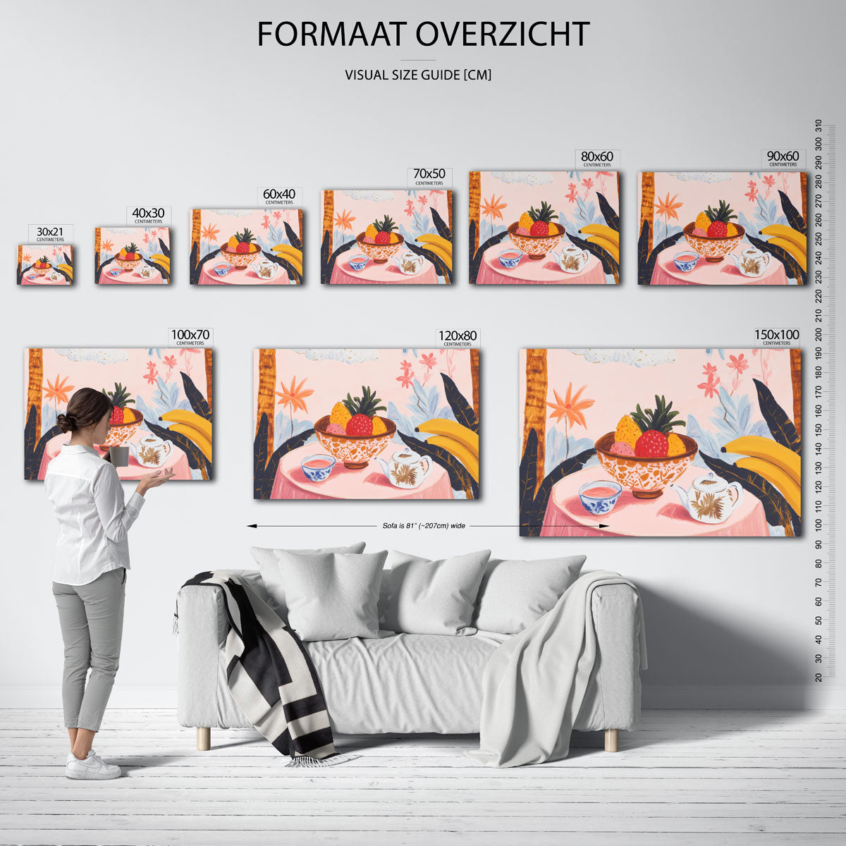 Fruit en bloemen Poster