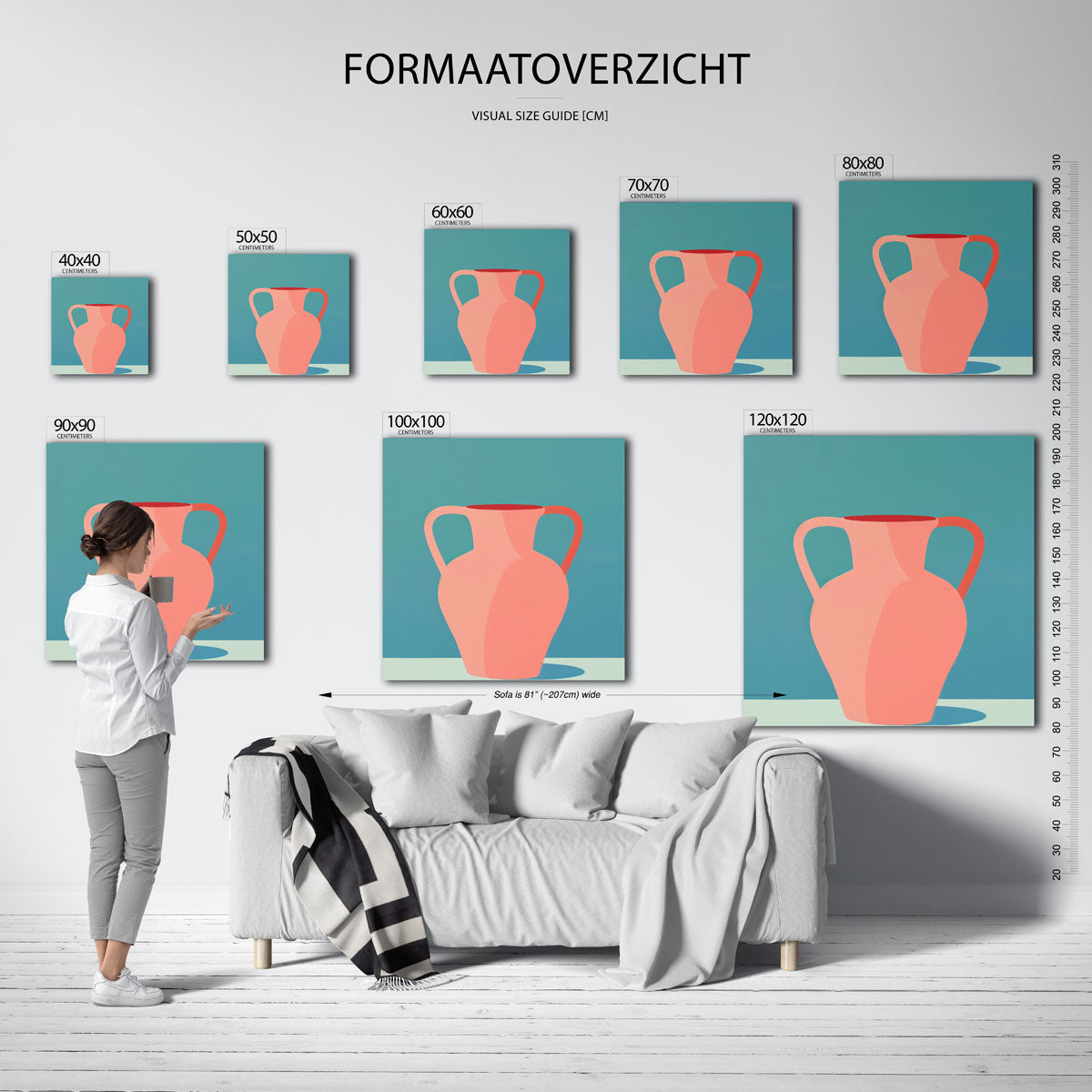 Vaas met handvatten Poster