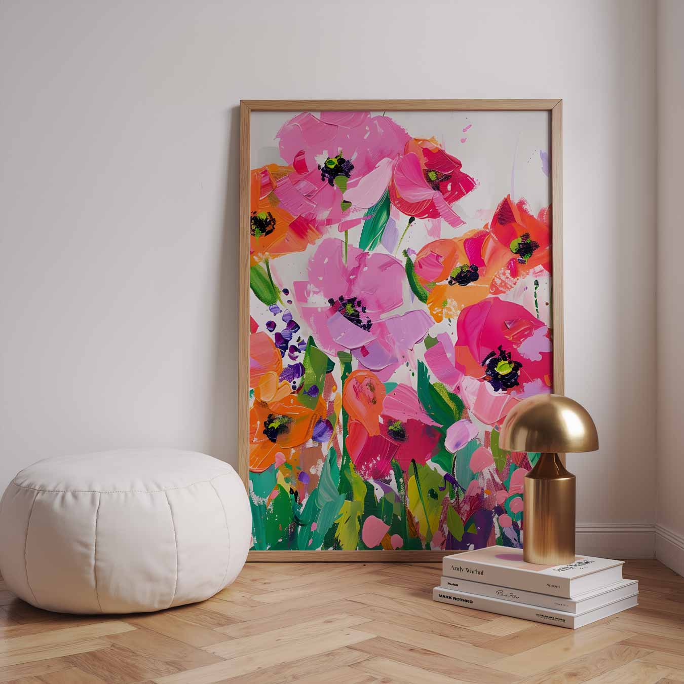 Vrolijke Bloemenexplosie Poster-WallArtistic