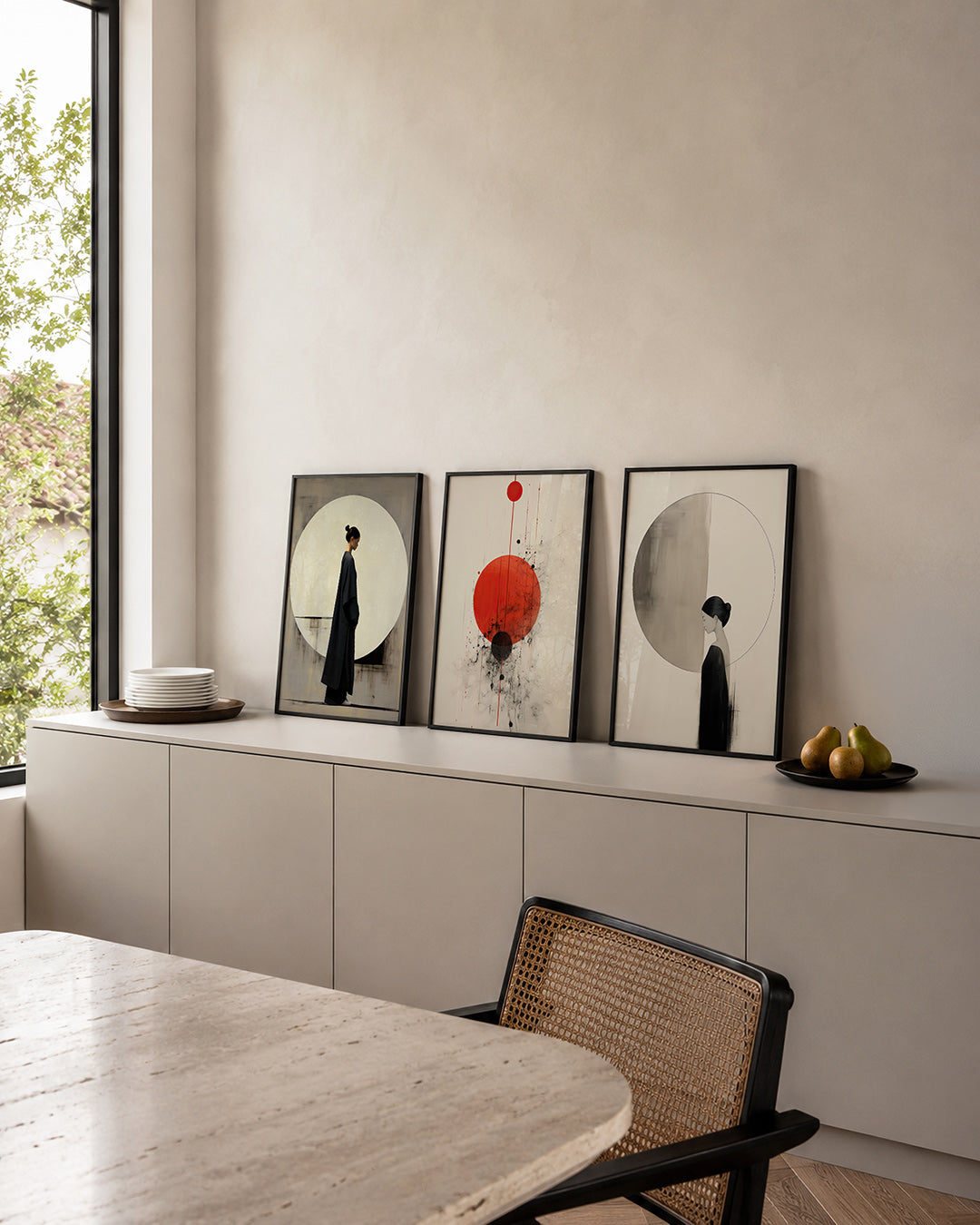 Cirkel en silhouet Posterset