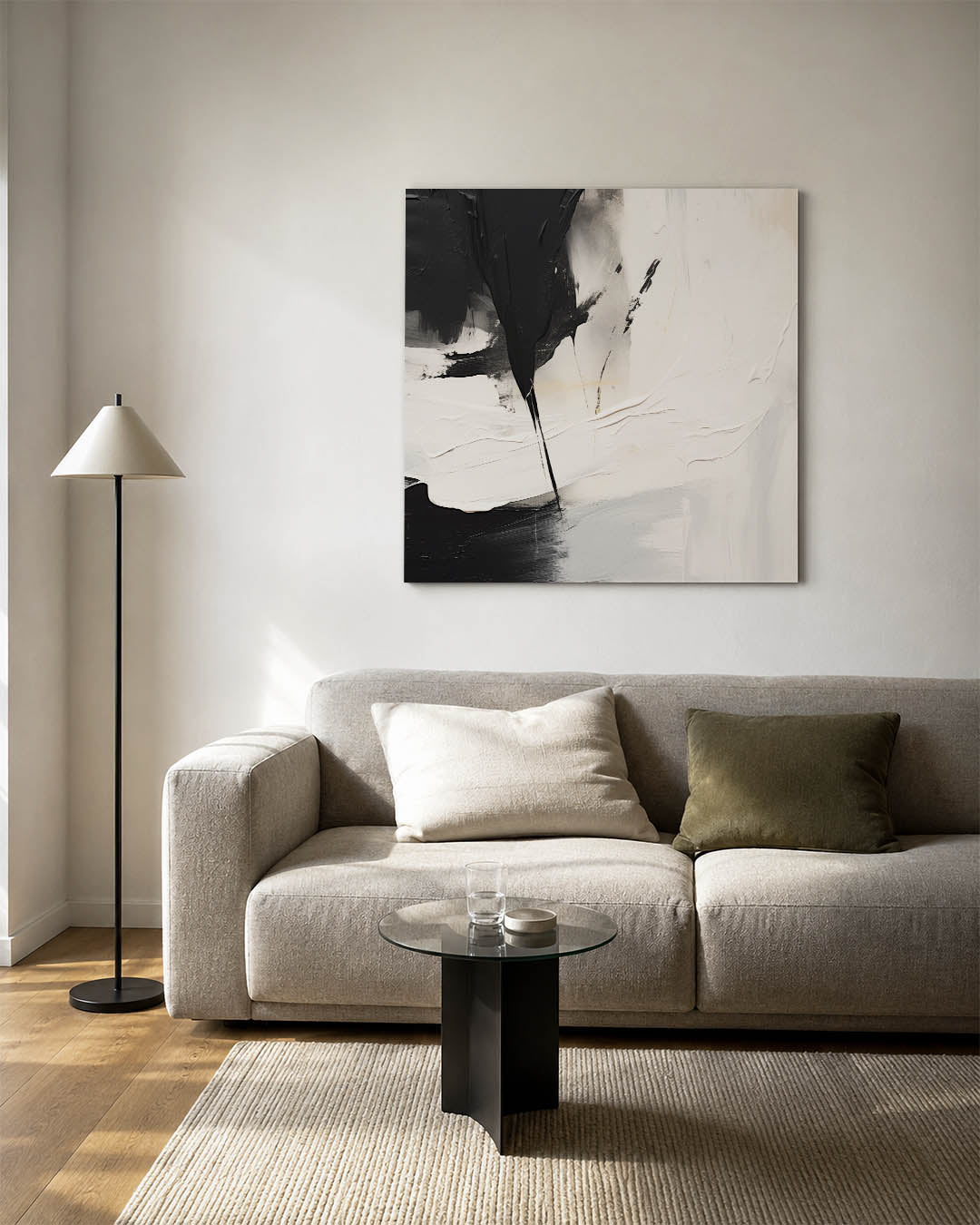 Dynamische kleurvlakken Kunstwerk
