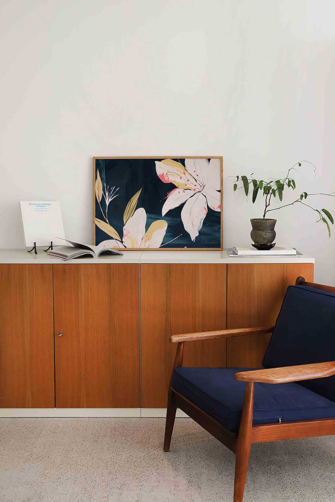 Bloemen en bladeren Poster