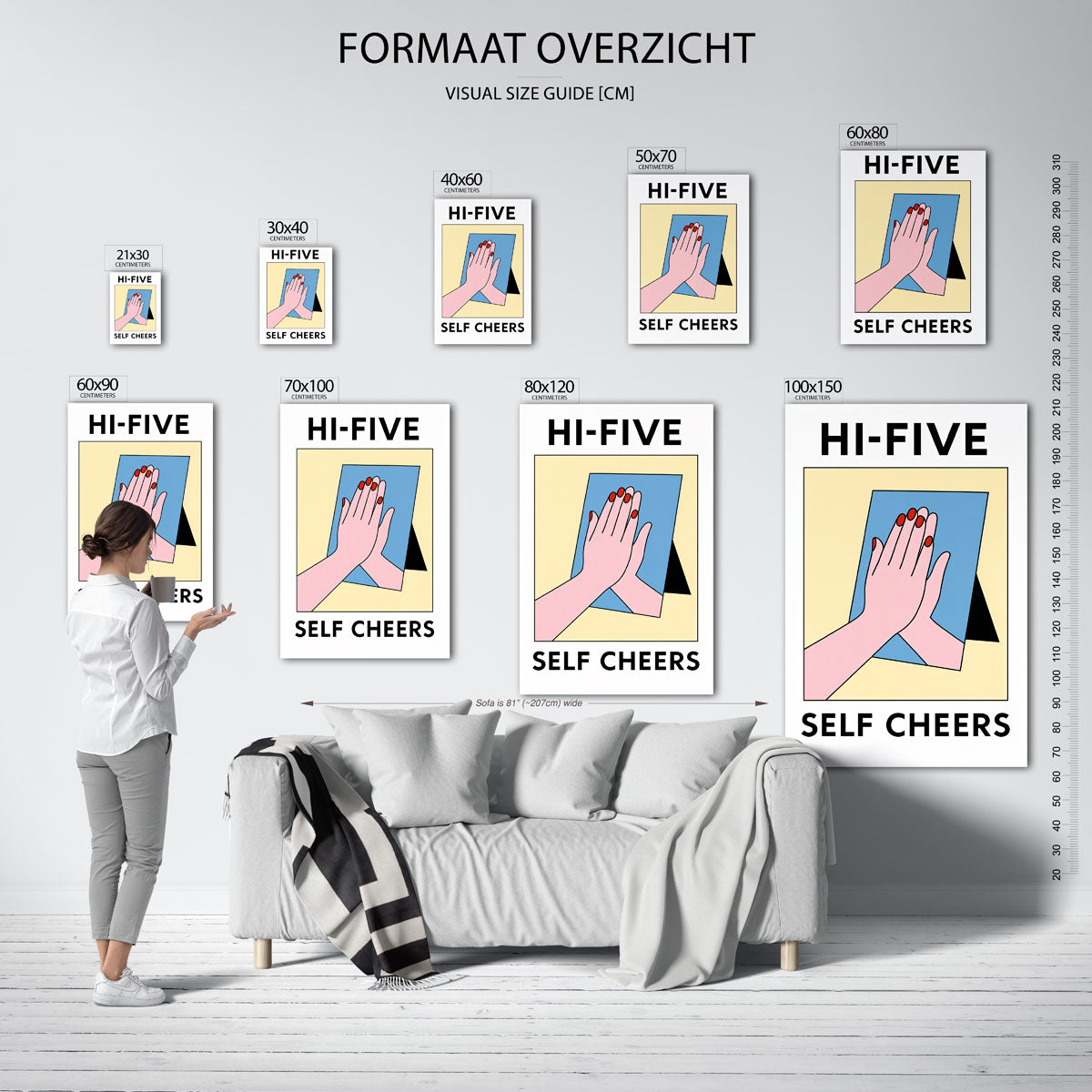 Hi five zelf Poster