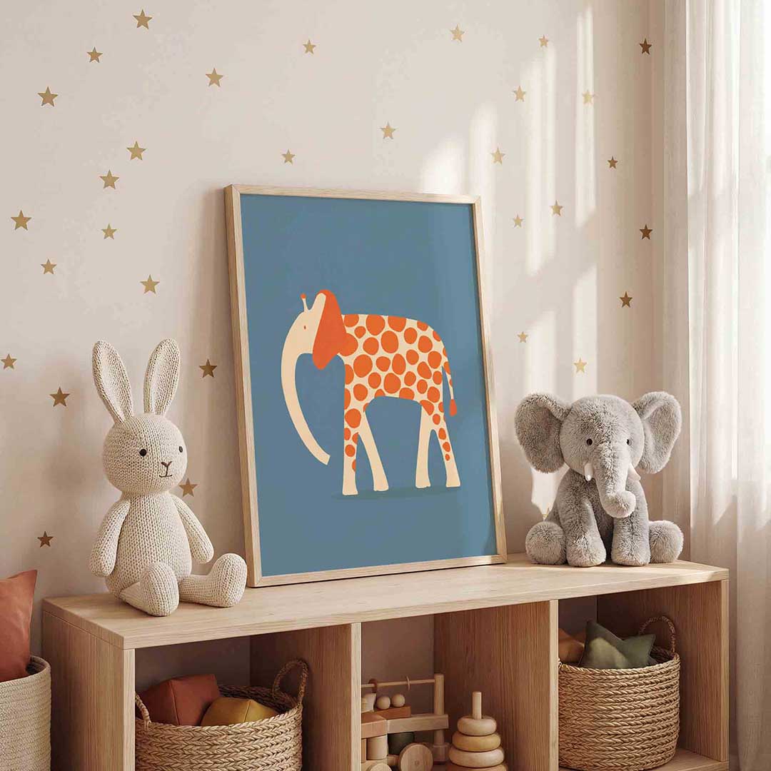 Olifant met stippen Poster