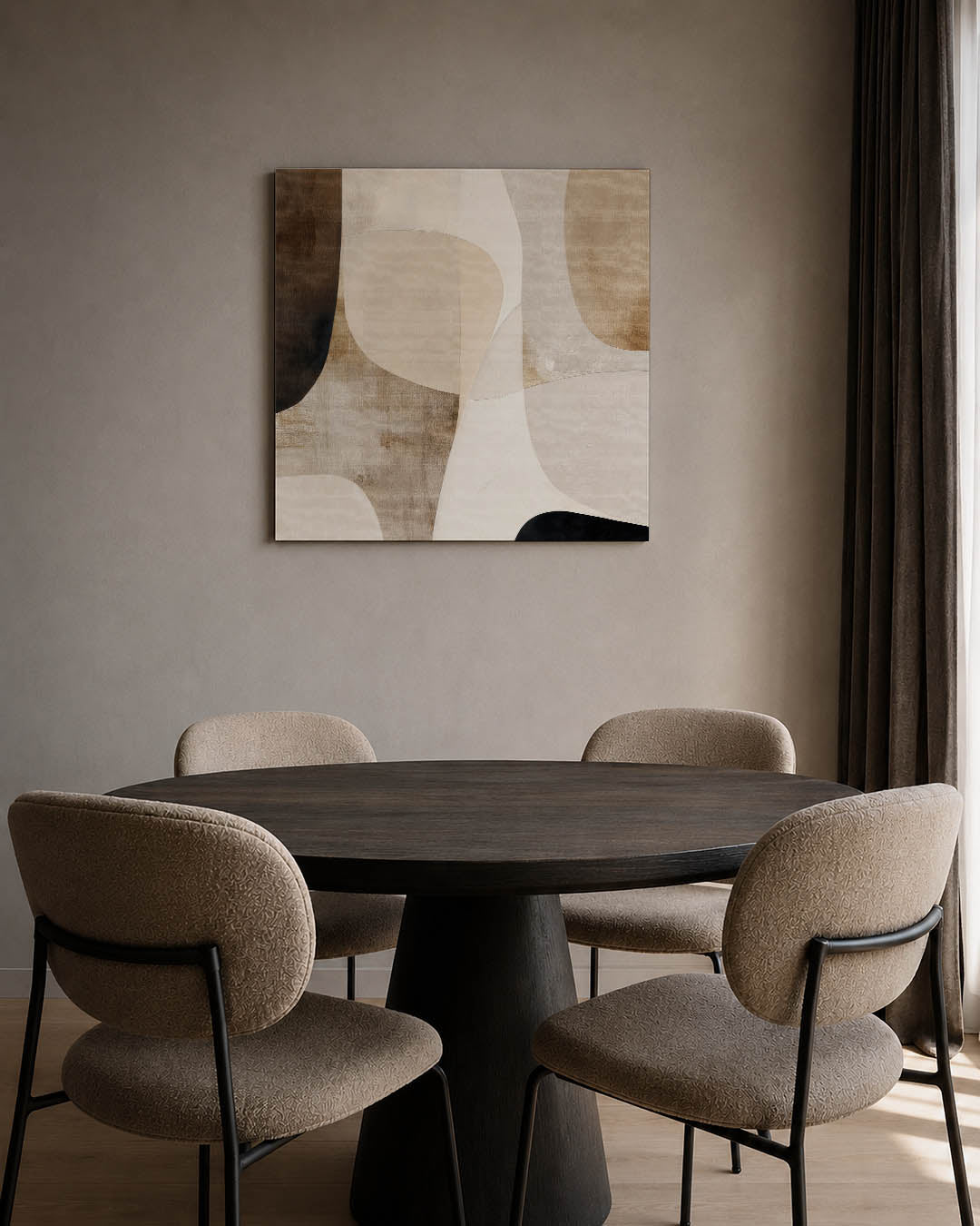 Organische vormen compositie Kunstwerk