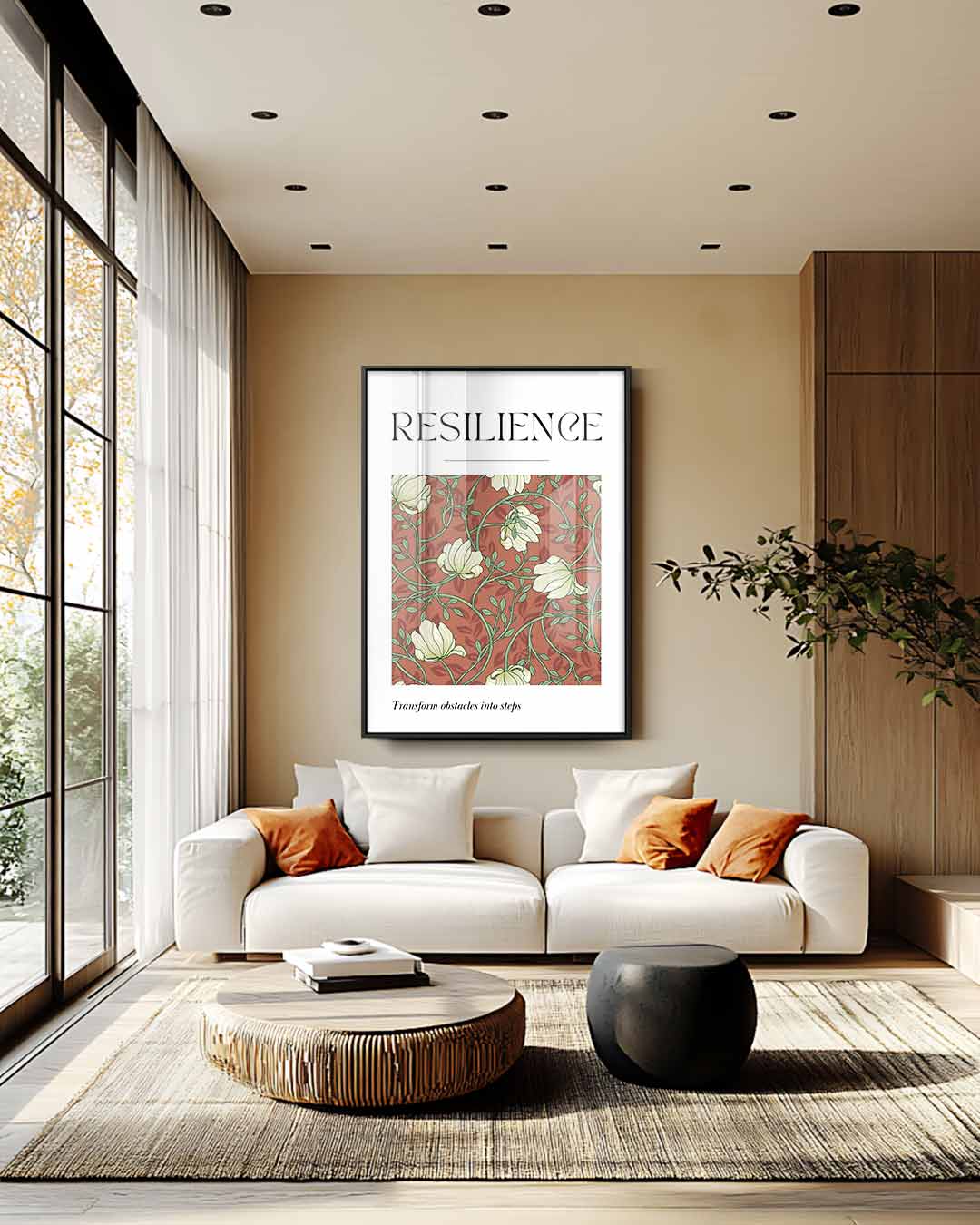 Resilience Bloemenkunst Kunstwerk-canvas-dibond-plexiglas-wanddecoratie-WallArtistic