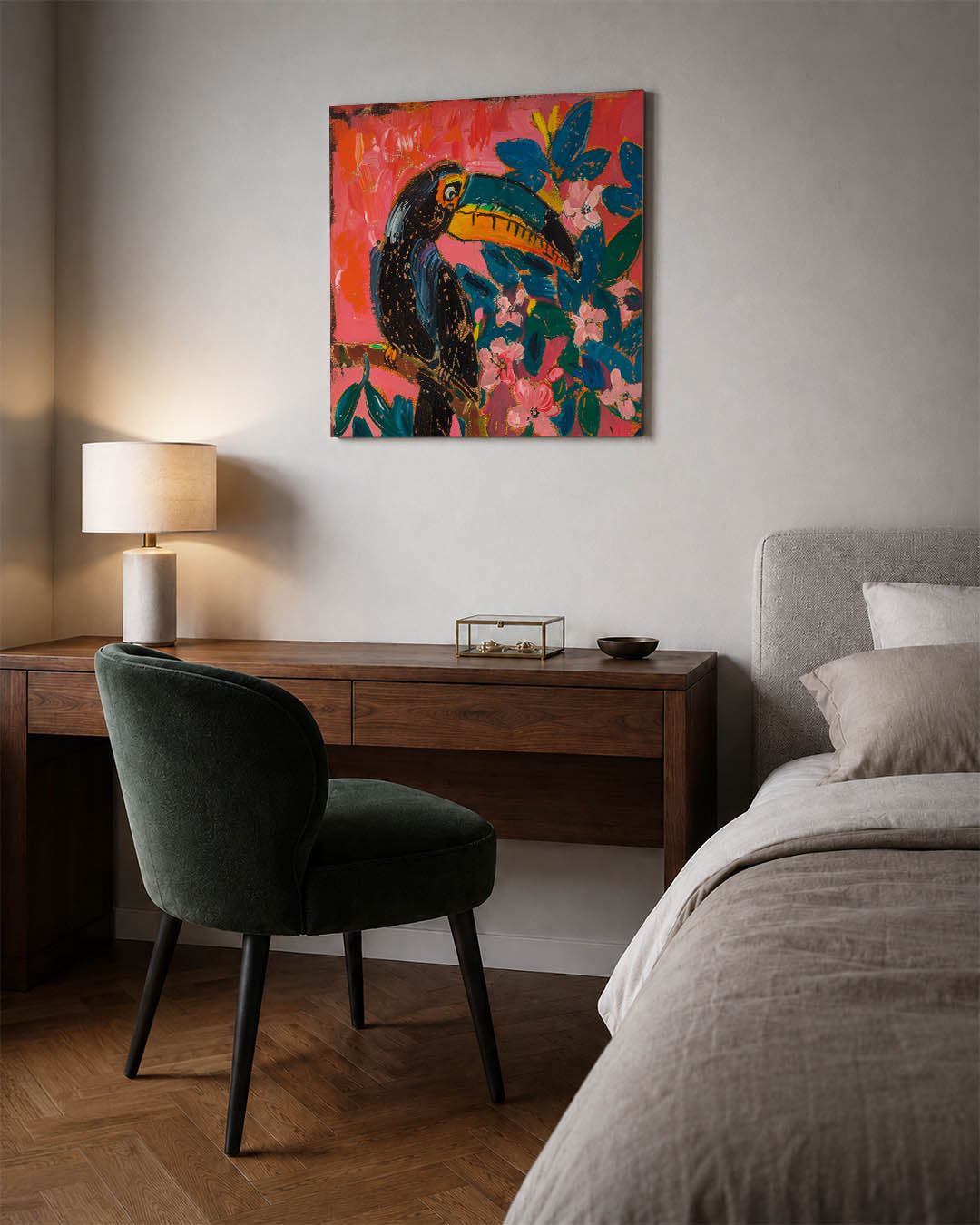 Vrolijke toekan Kunstwerk