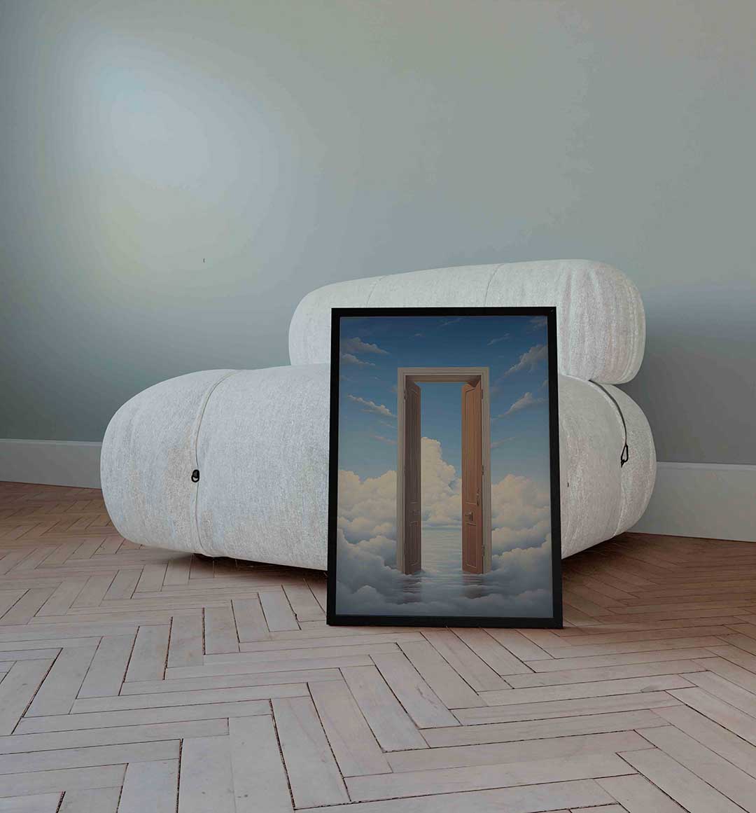 Deur naar wolken Poster