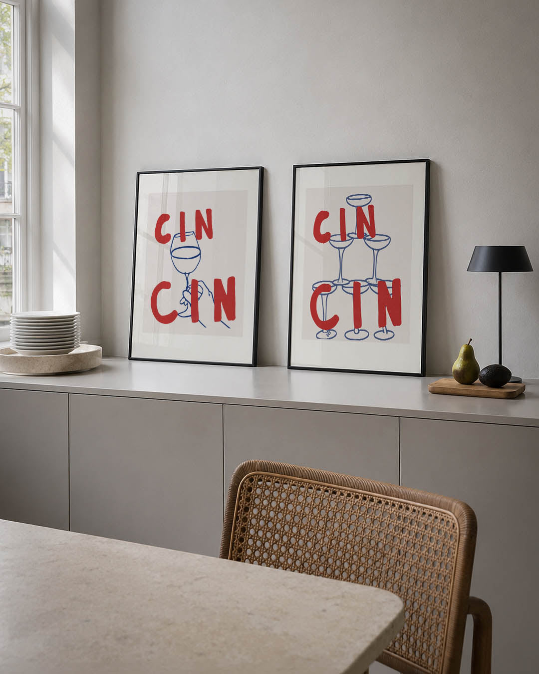 Vorm en cheers Posterset