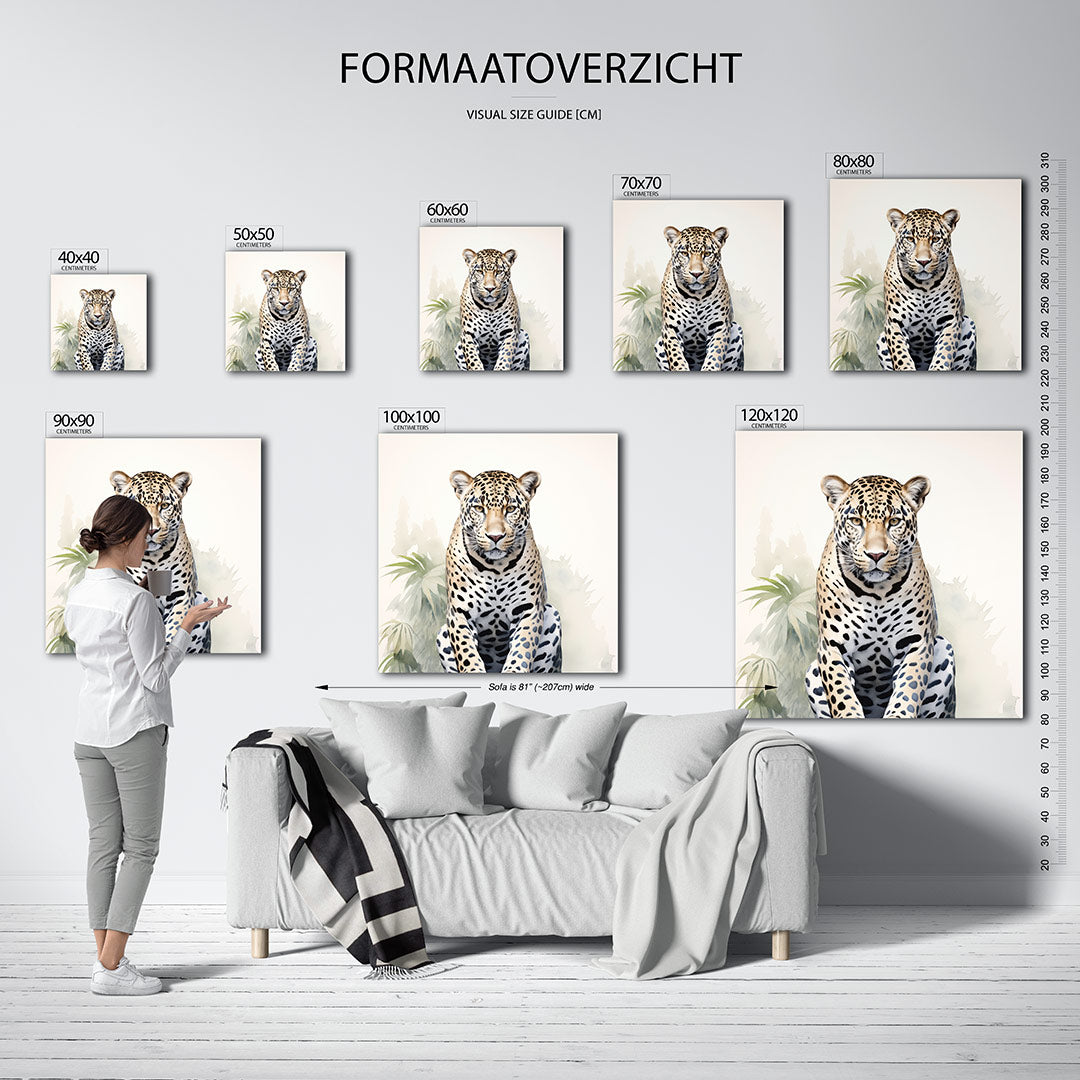Gestileerde luipaard Kunstwerk