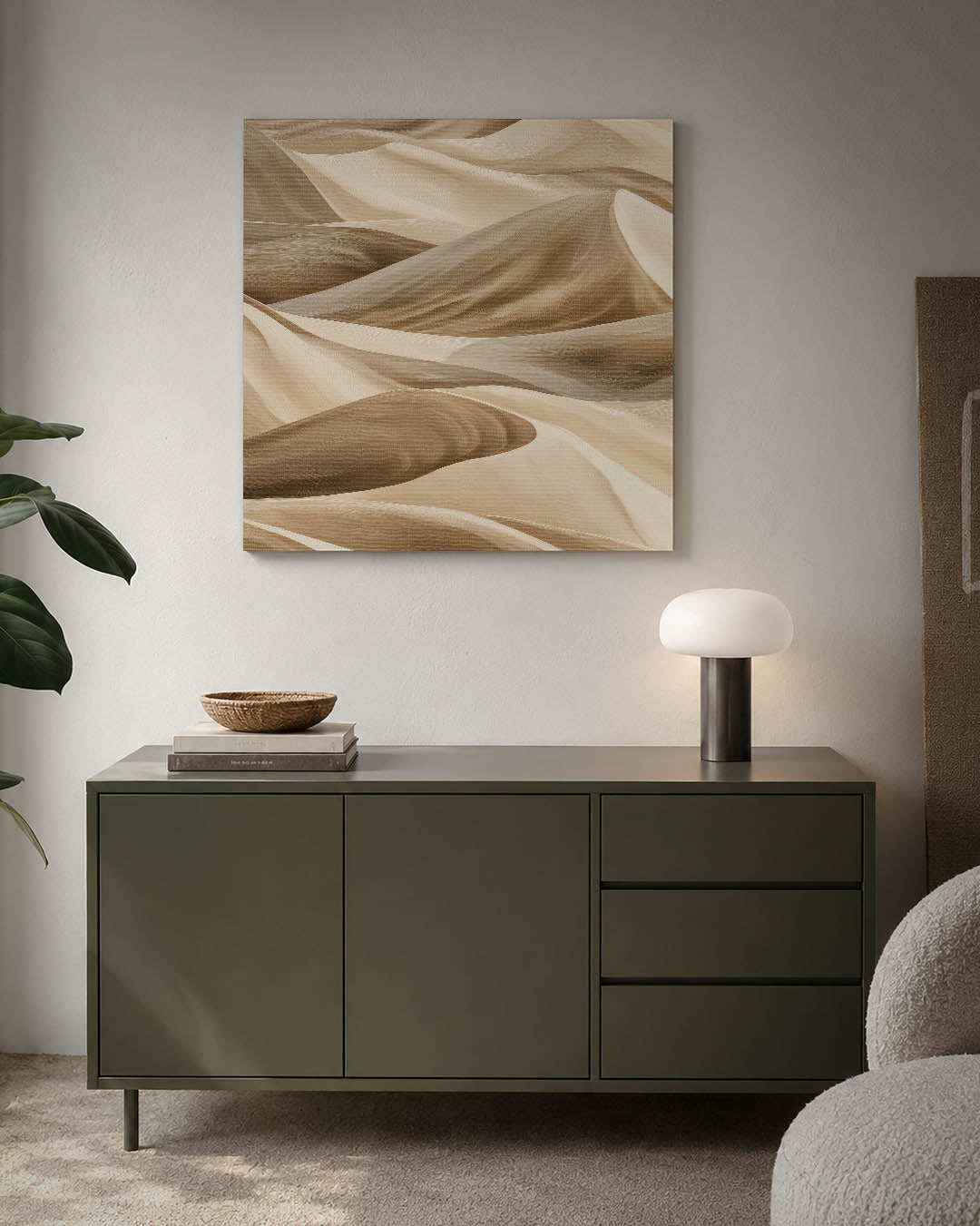 Golvende zandduinen Kunstwerk
