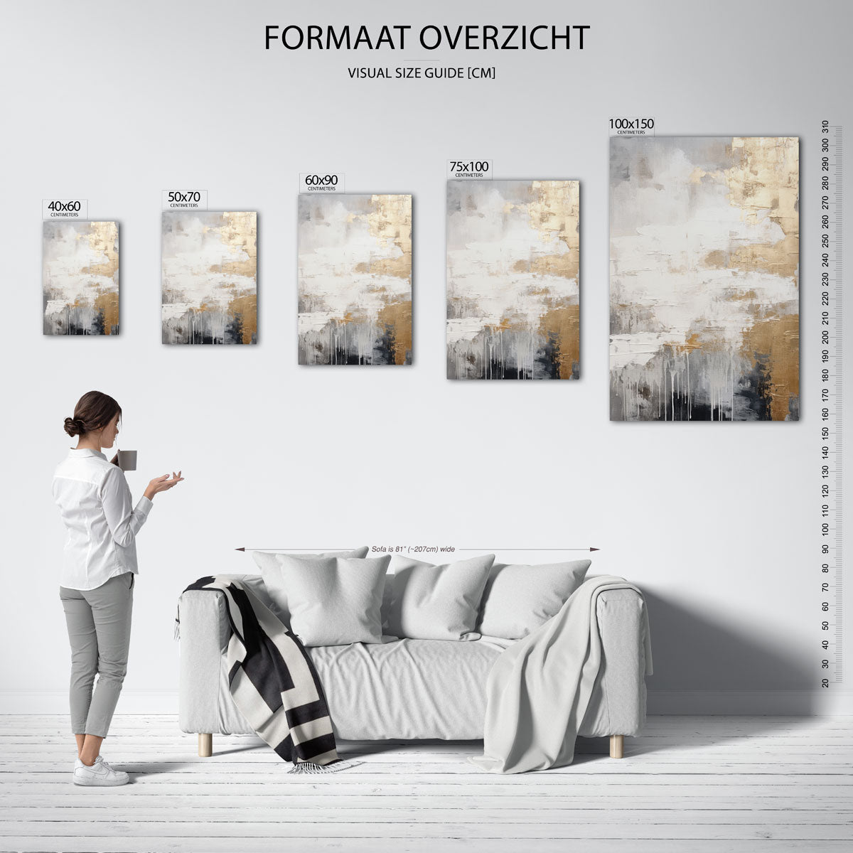 Gelaagde texturen Kunstwerk