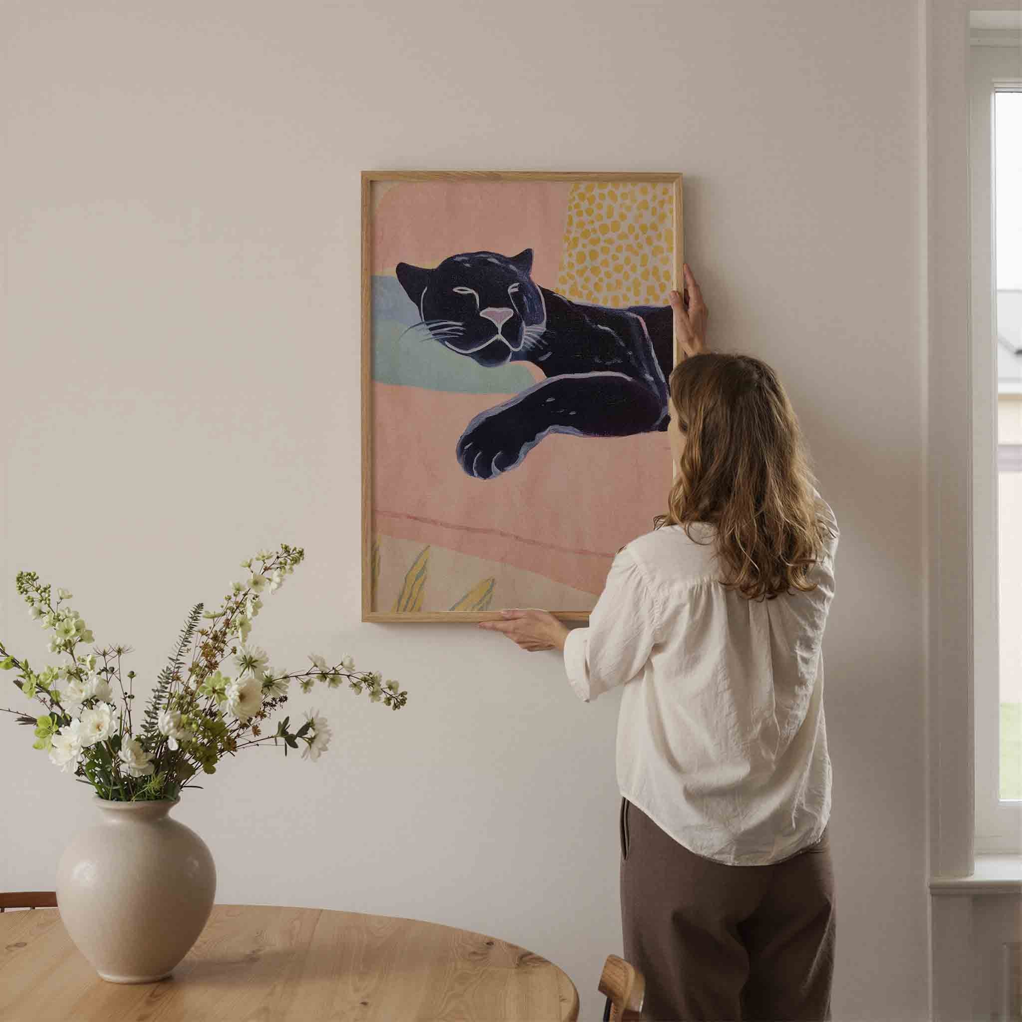 Slapende panter Poster