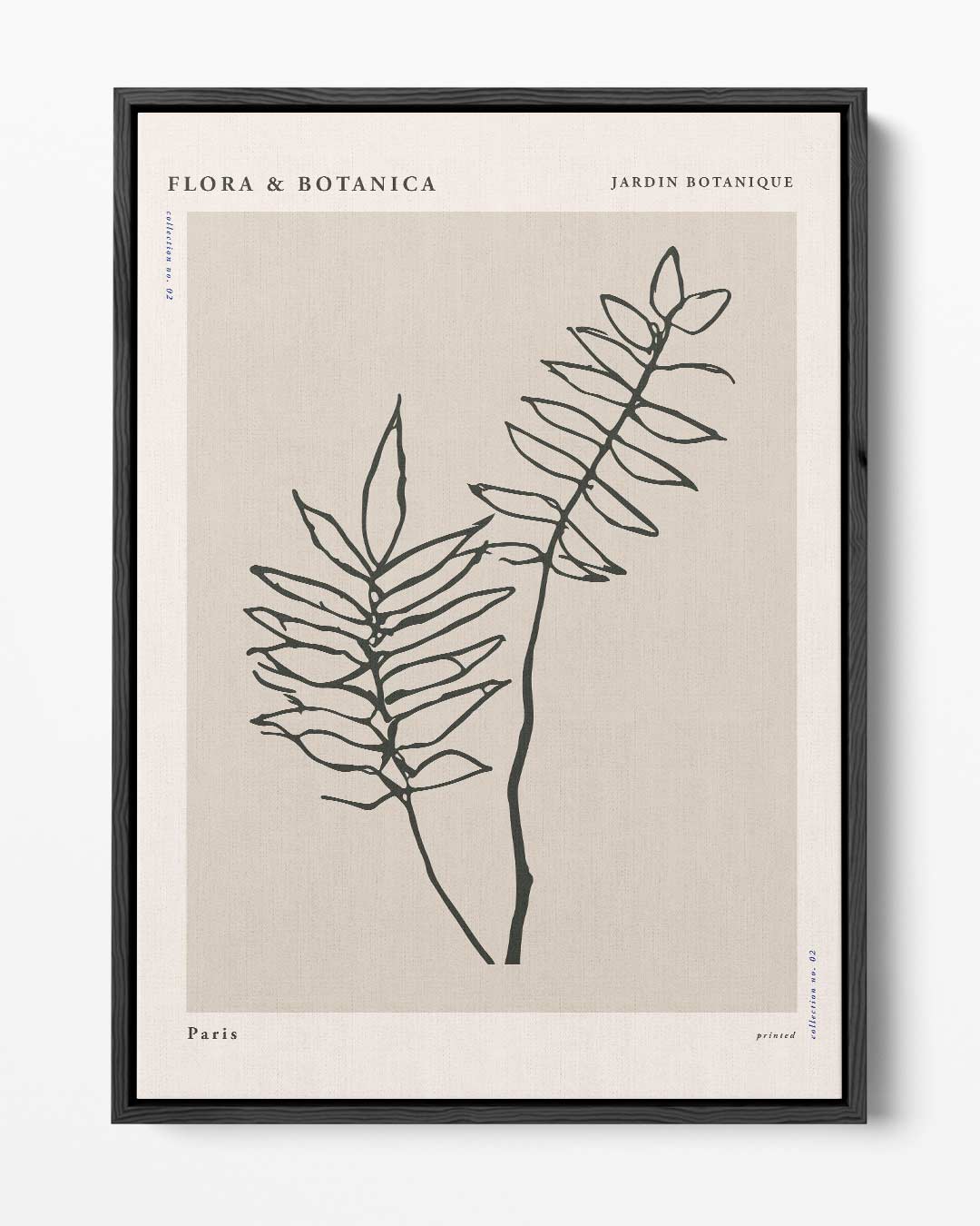 Botanische Stijl Tekening Kunstwerk-canvas-dibond-plexiglas-wanddecoratie-WallArtistic