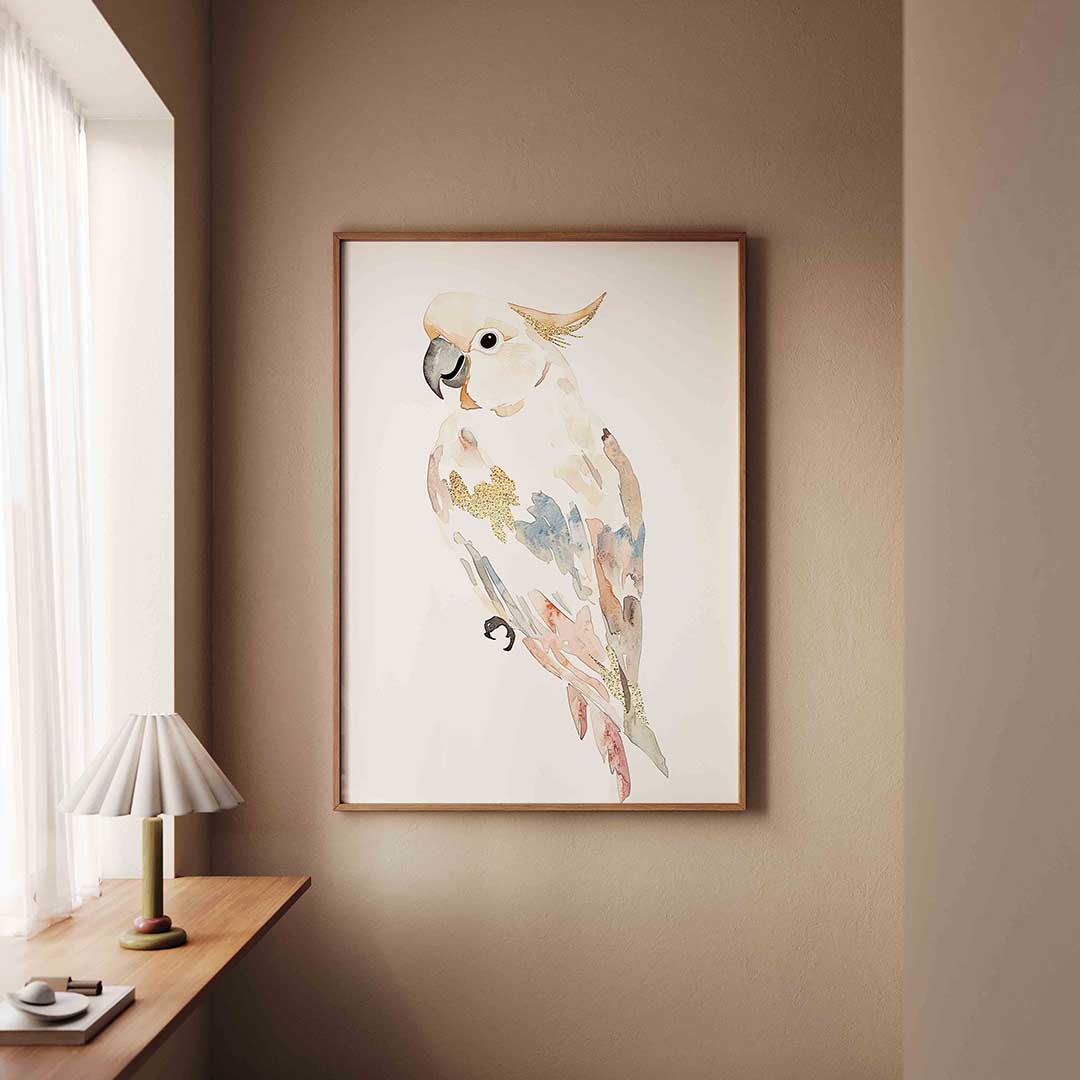 Papegaai aquarel Poster
