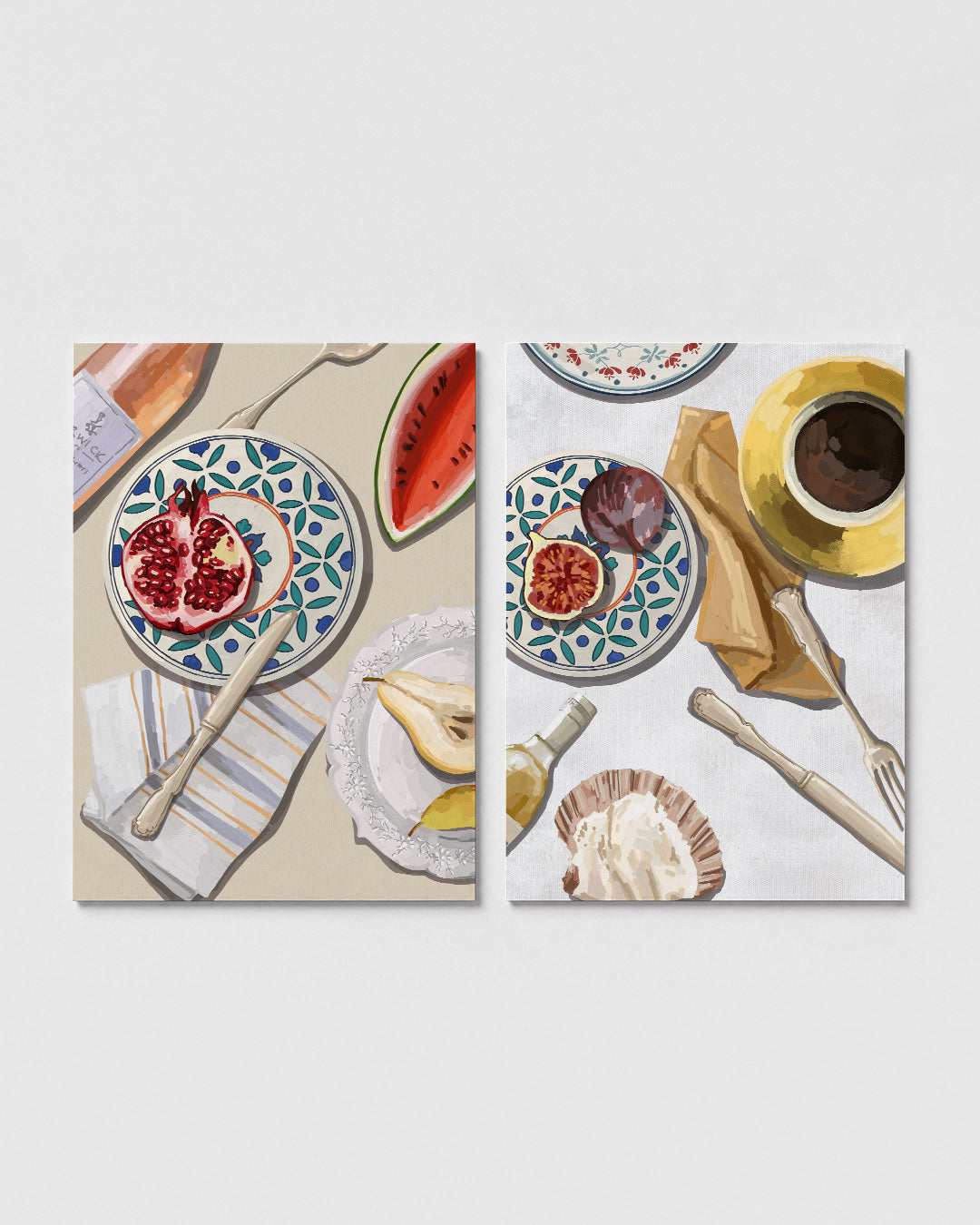 Fruit en patronen Posterset