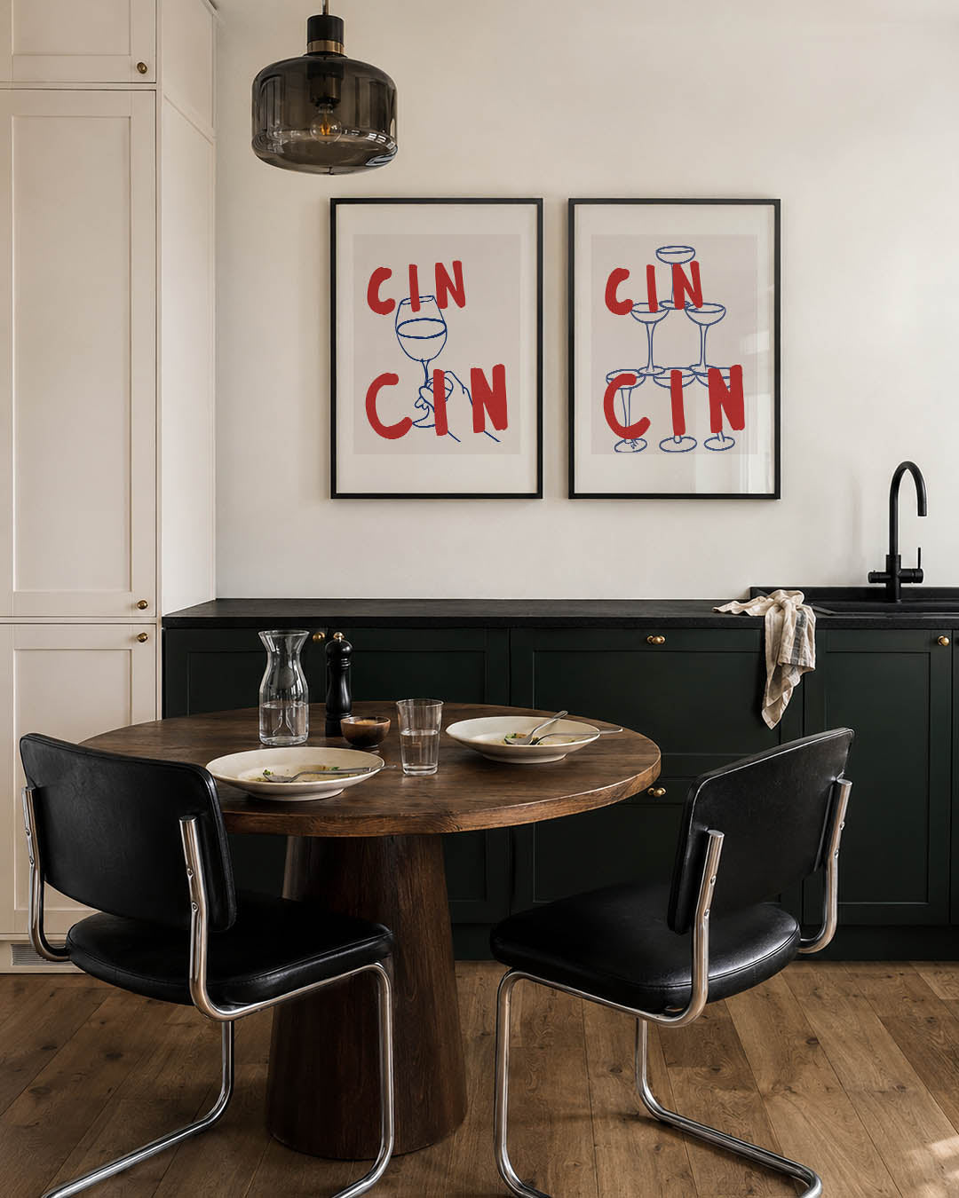 Vorm en cheers Posterset
