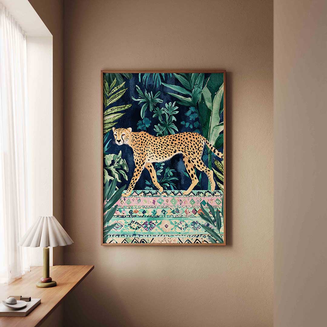 Luipaard in jungle Poster