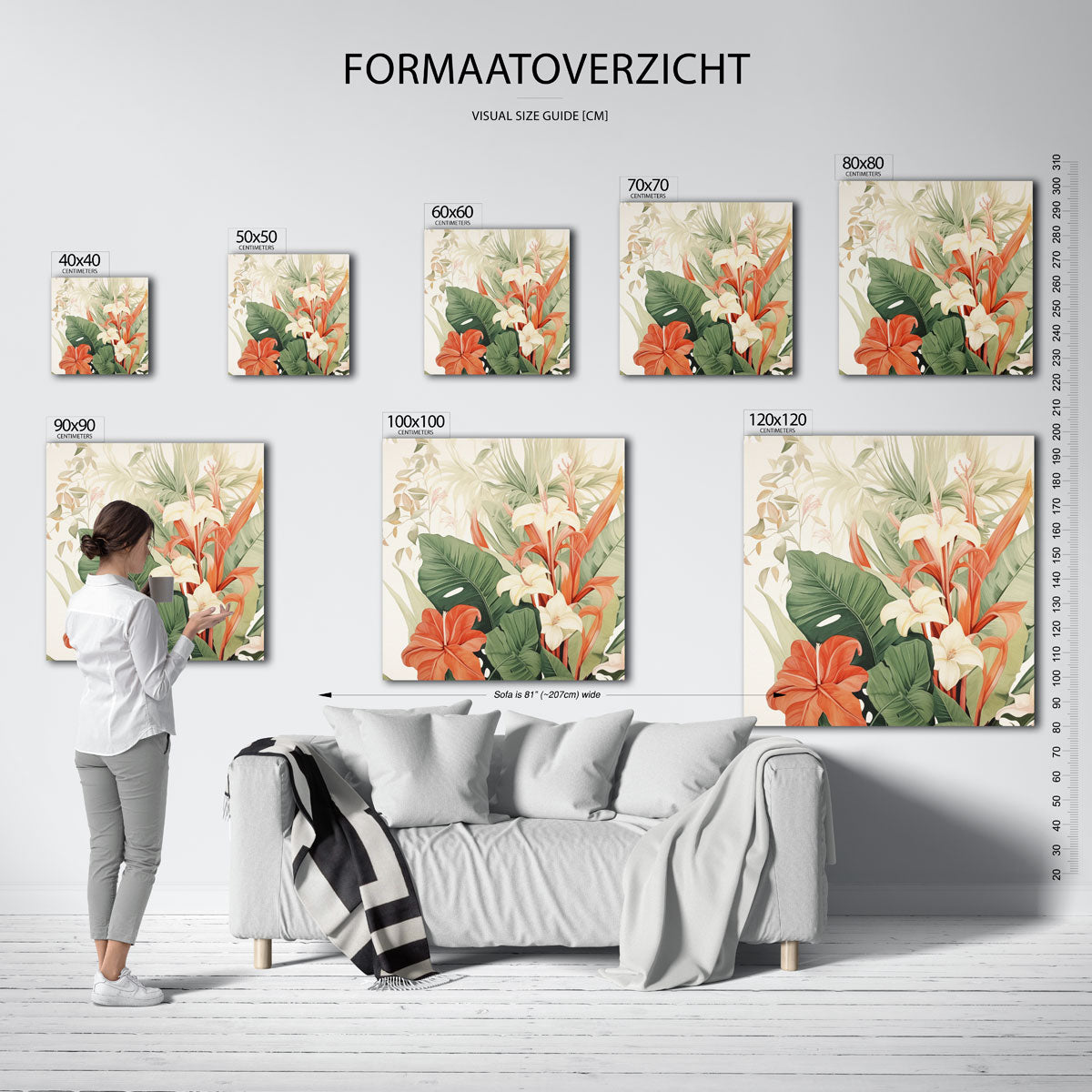 Tropische bloemen Poster
