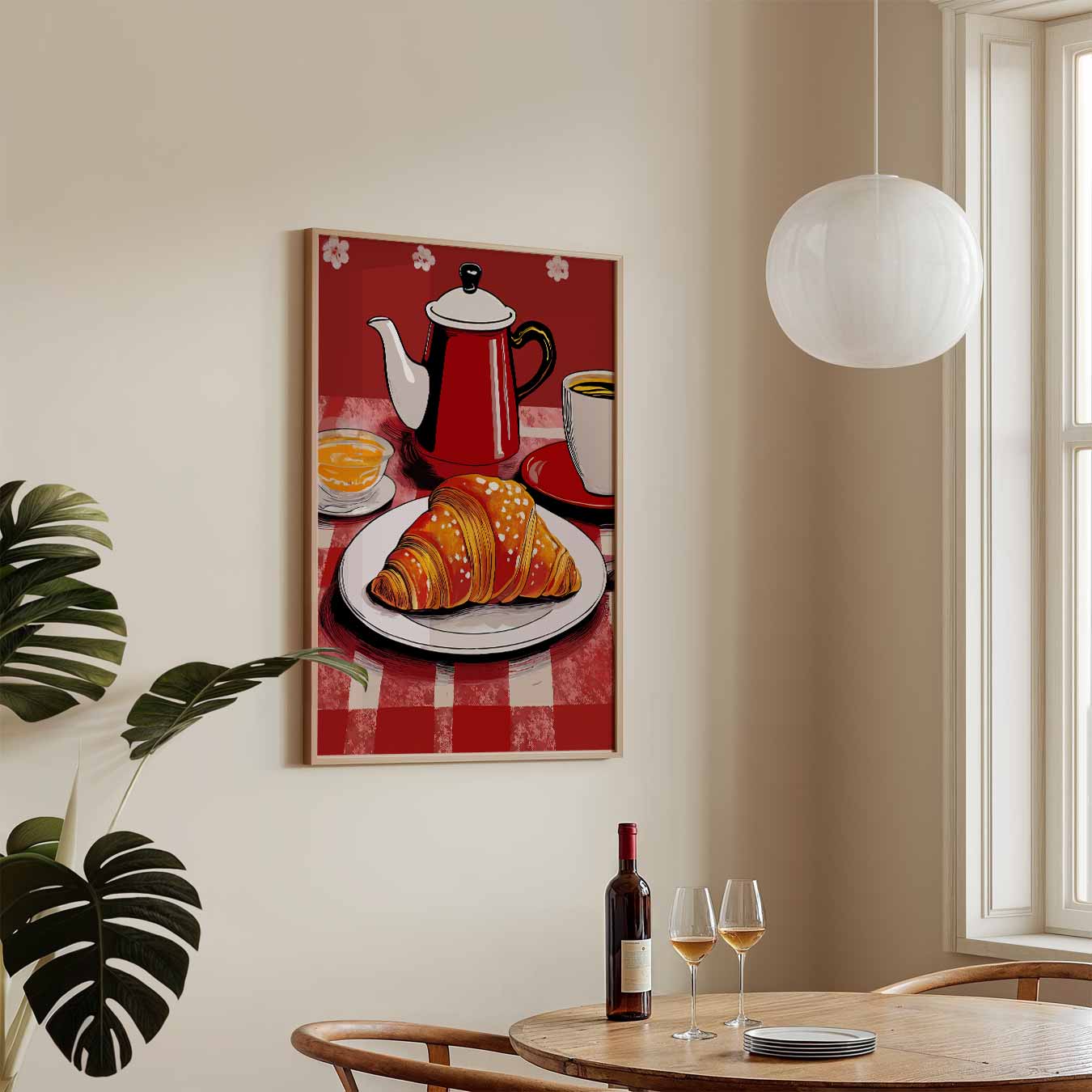 Franse Ontbijt Sfeerposter-WallArtistic