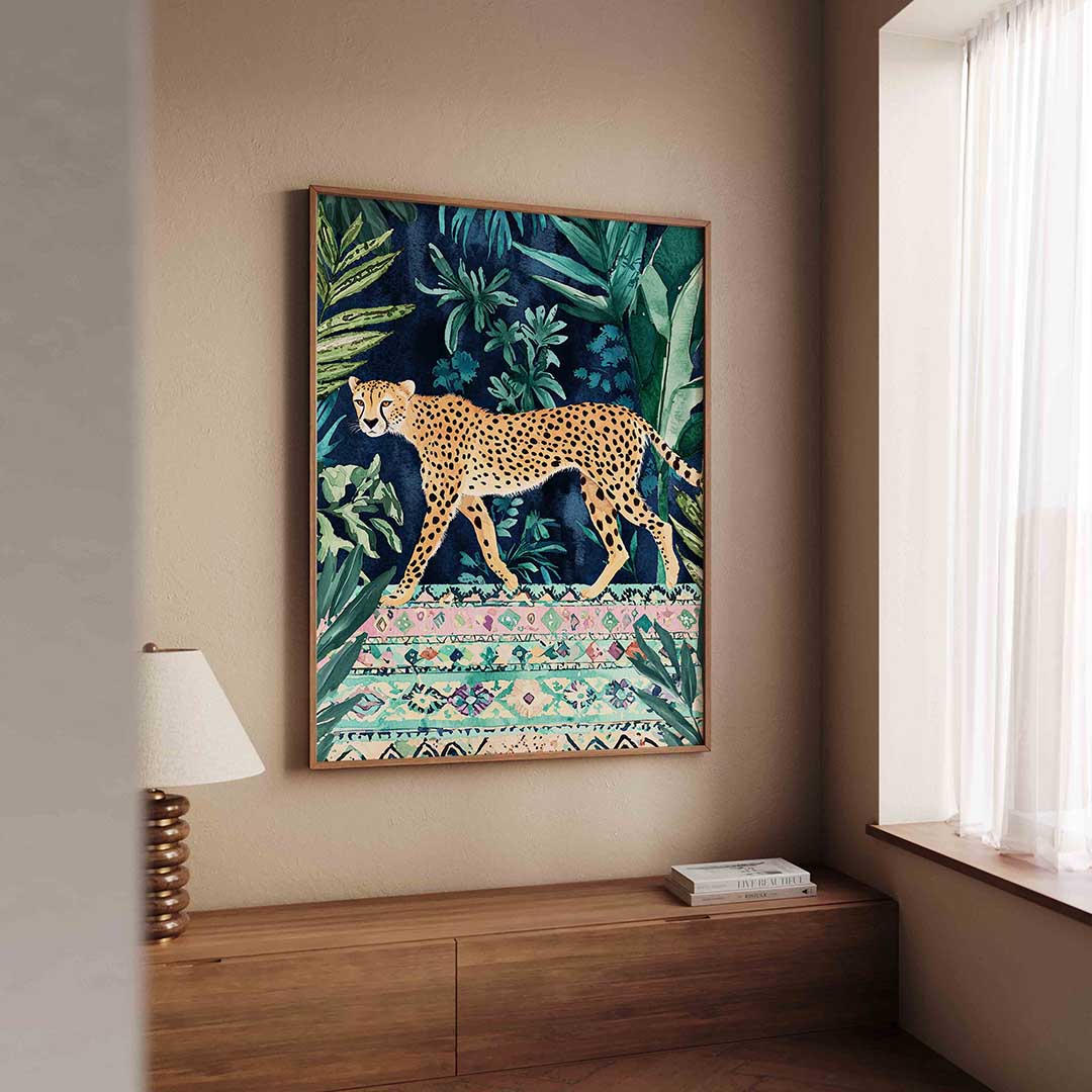 Luipaard in jungle Poster