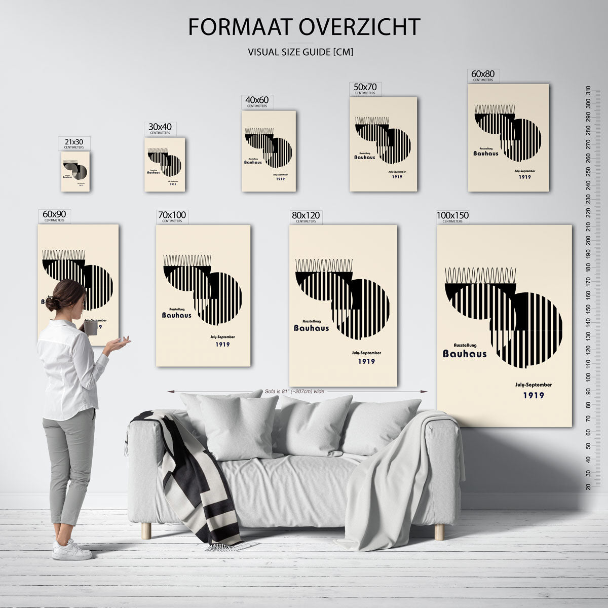 Lijnen en vlakkenspel Poster