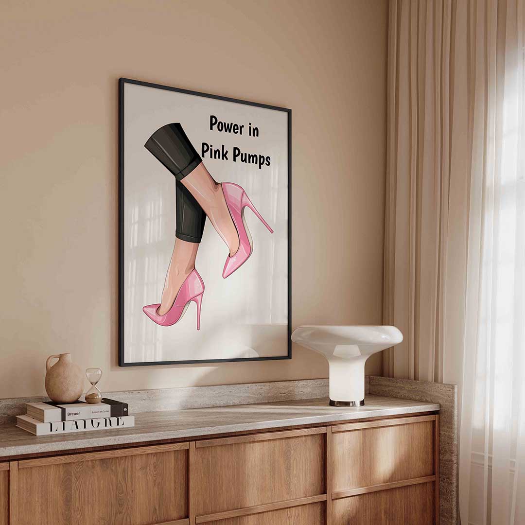 Roze pumps Poster