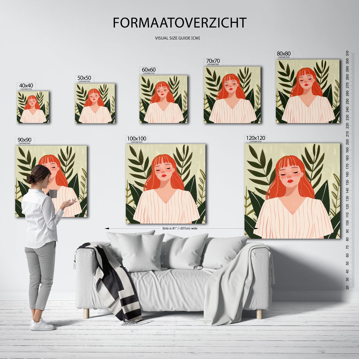 Meisje met rode haren Poster
