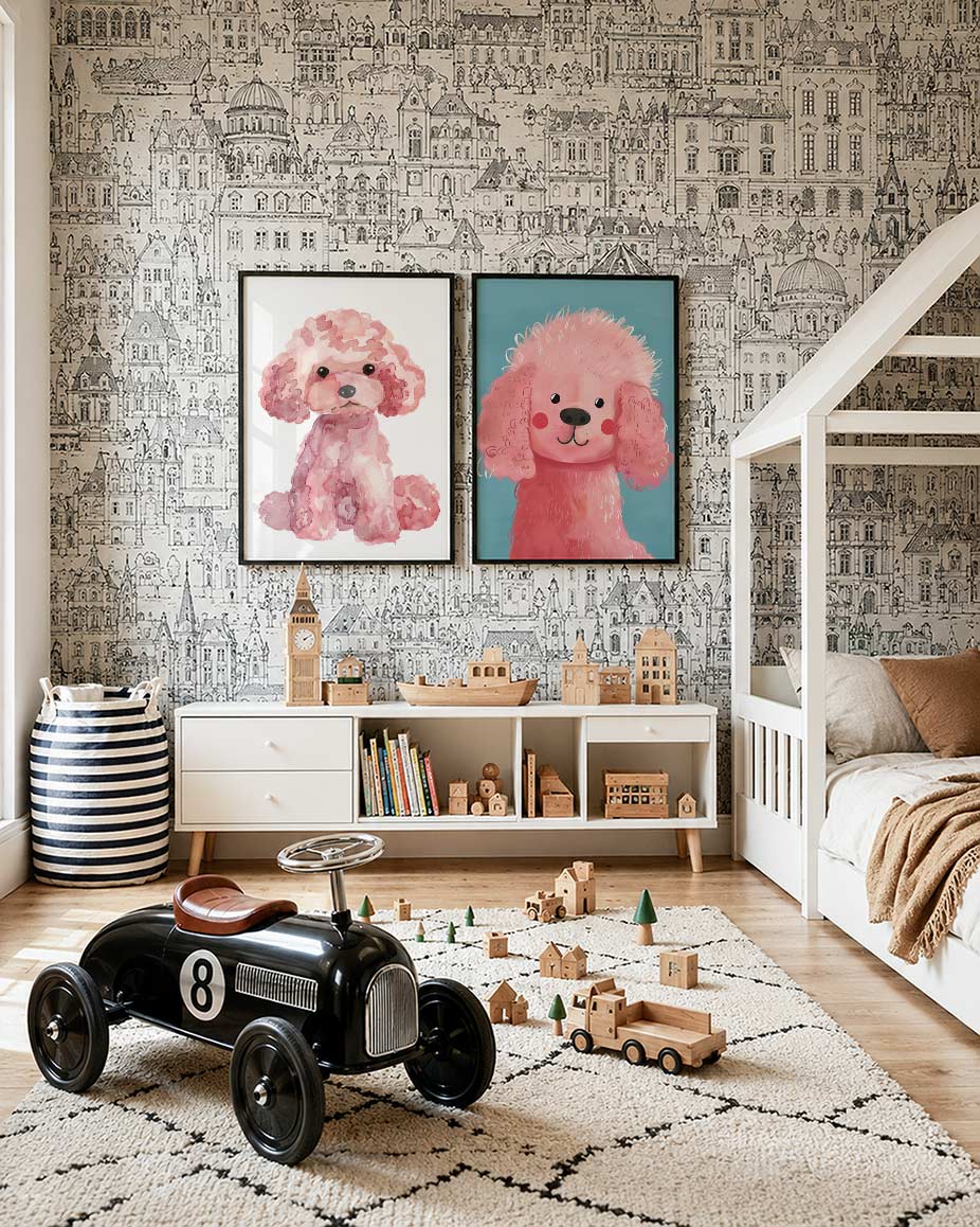 Zacht kleurenspel Posterset