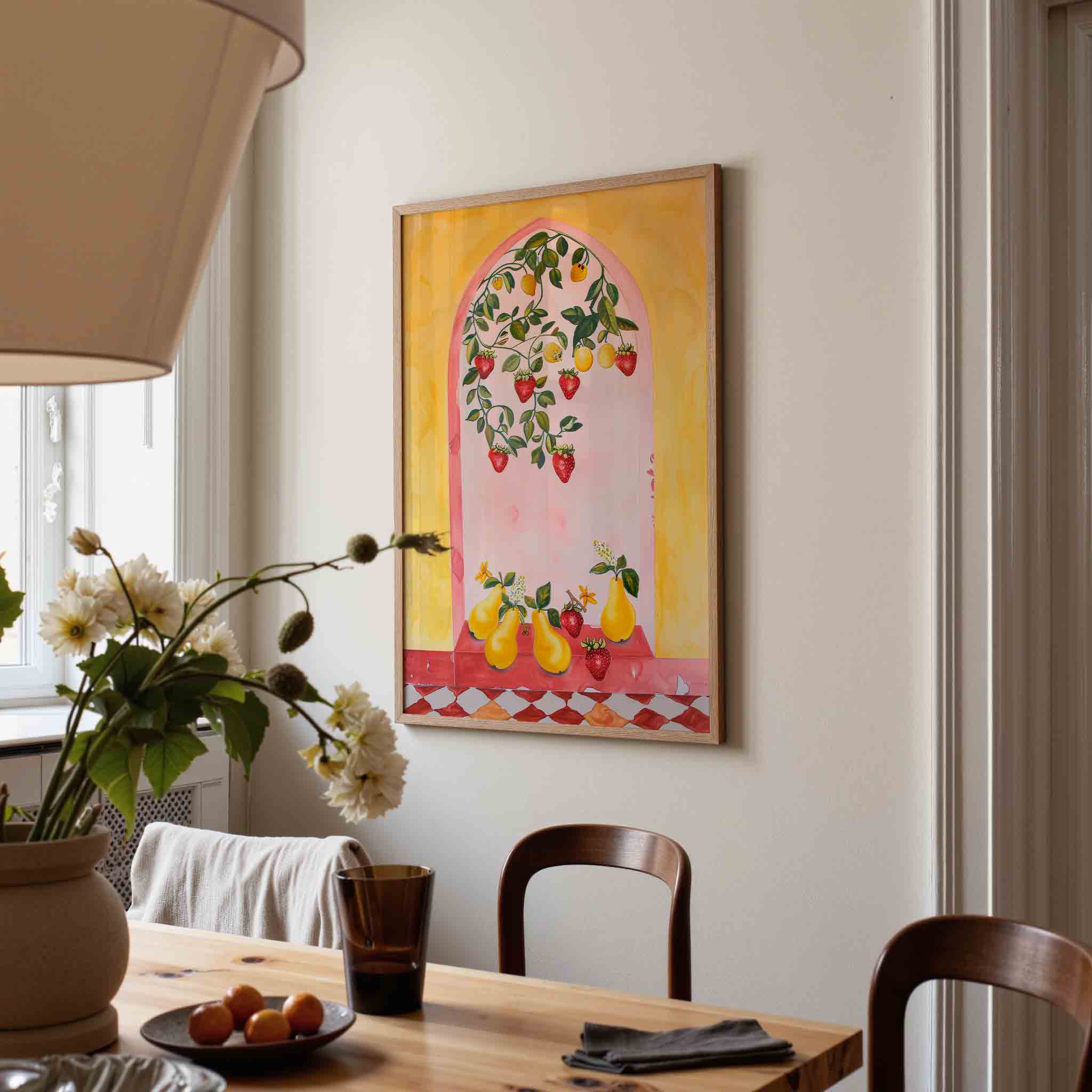 Fruit en bladeren Poster